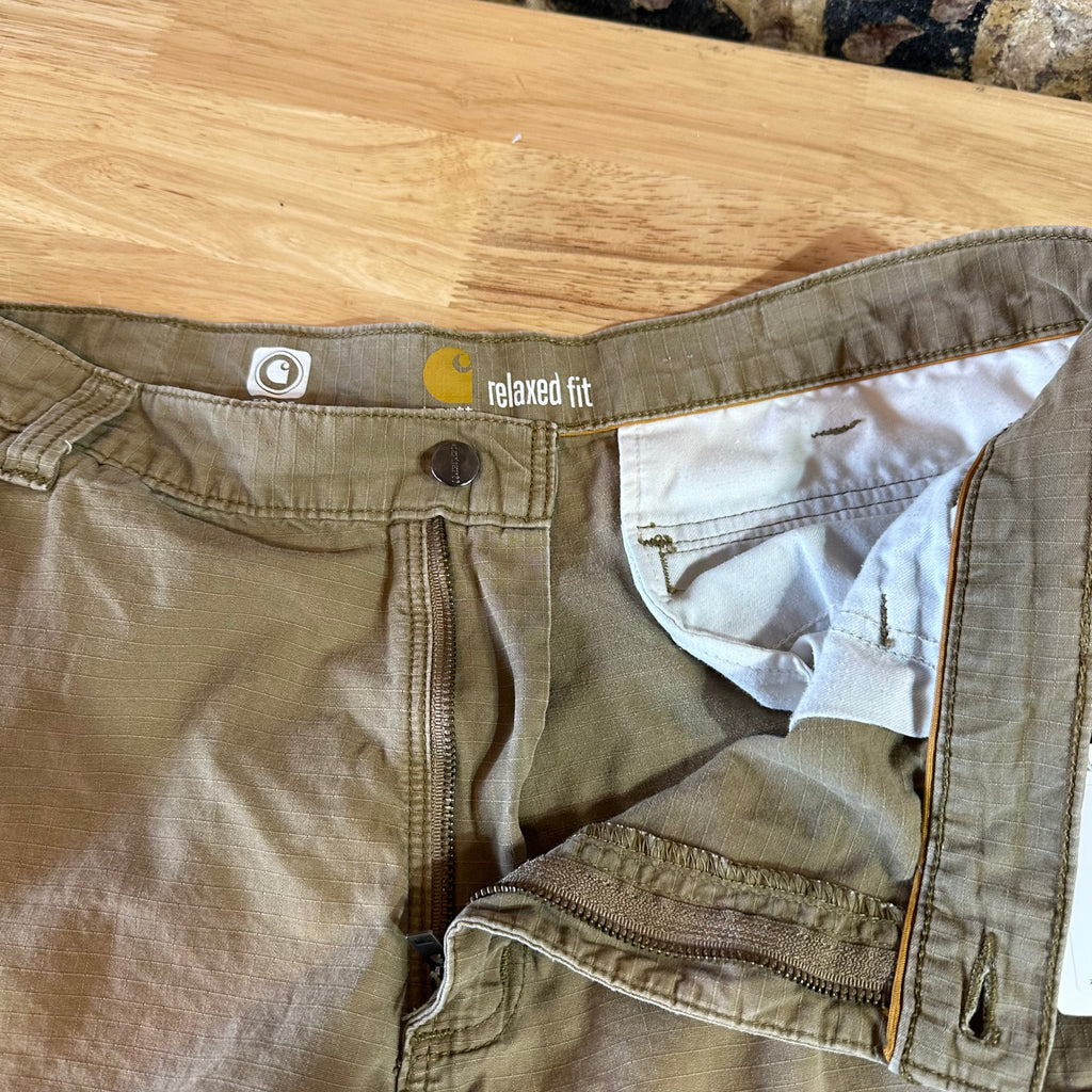 Carhartt Cargo Tan Shorts Mens 38