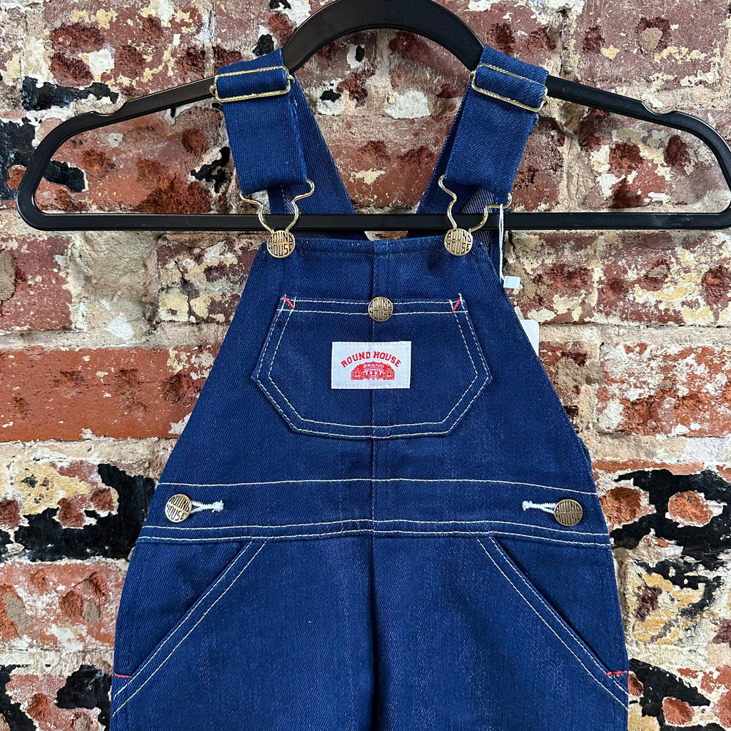 Round House Overalls Blue Jean boys Size 24M Bibs