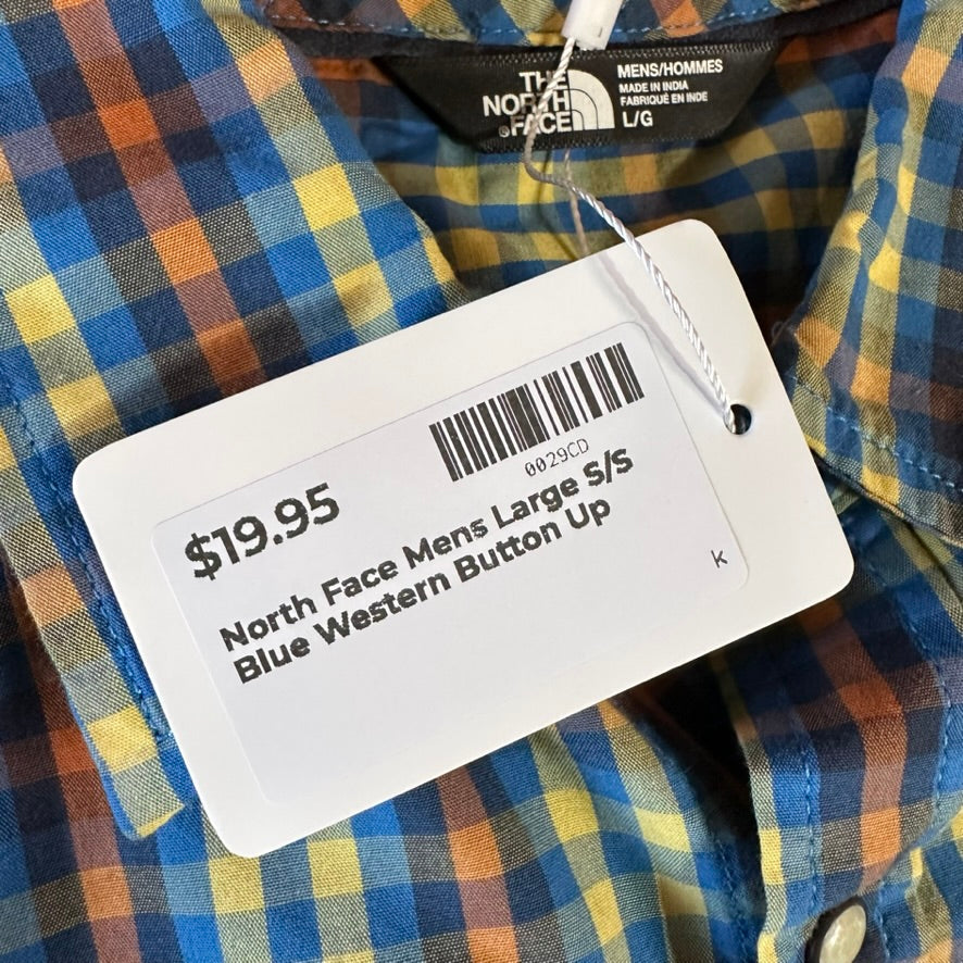 North Face Men's Large Western Button Shirt