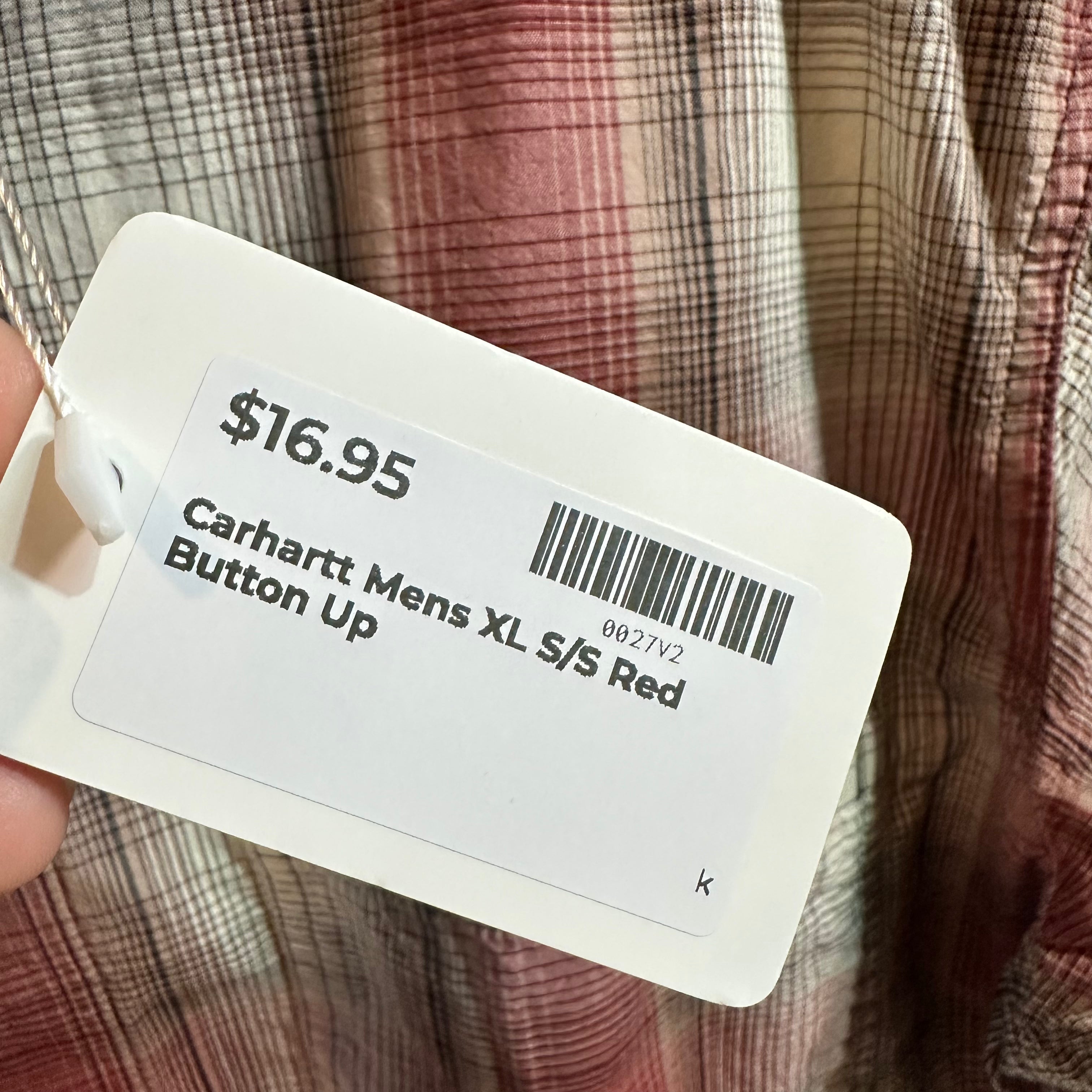 Carhartt Mens XL Short Sleeve Button Up
