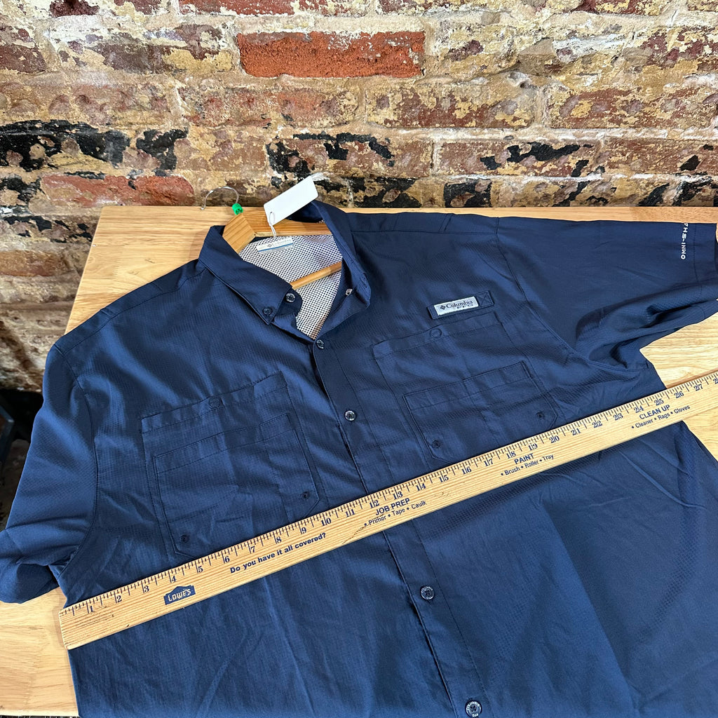 Columbia PFG Mens XL Short Sleeve Button Up