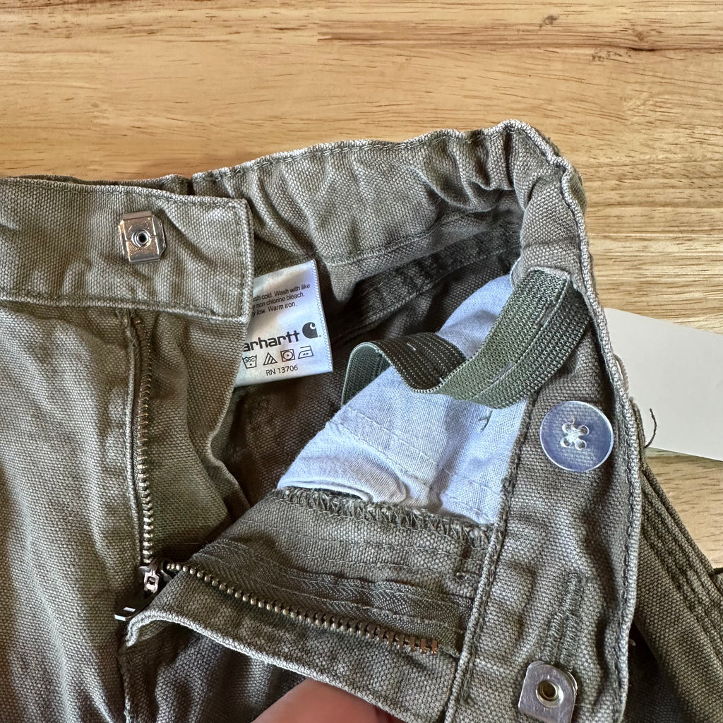 Carhartt Boys Size 6 Carpenter Pants Green 21x19"