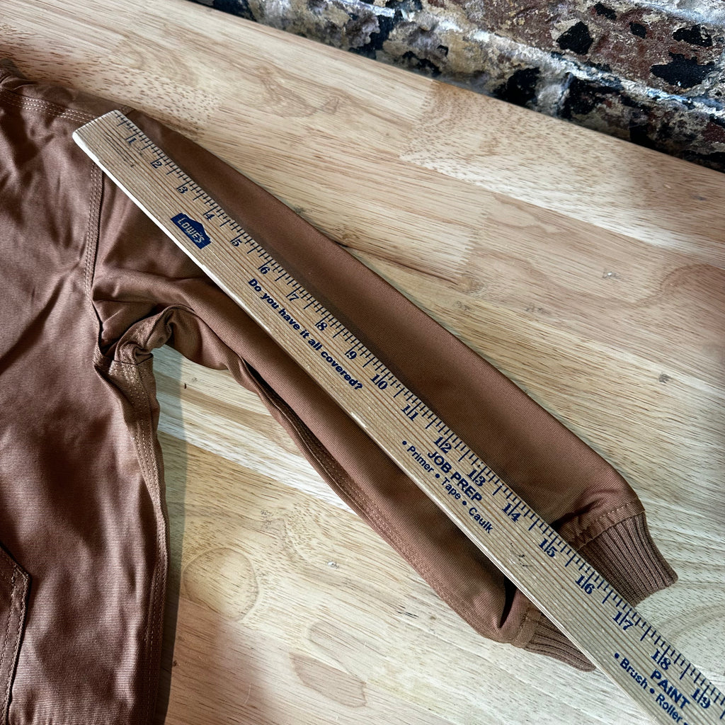 Carhartt Jacket Youth Girls XS (6) Rugged Flex Canvas Bomber Coat NEW Brown