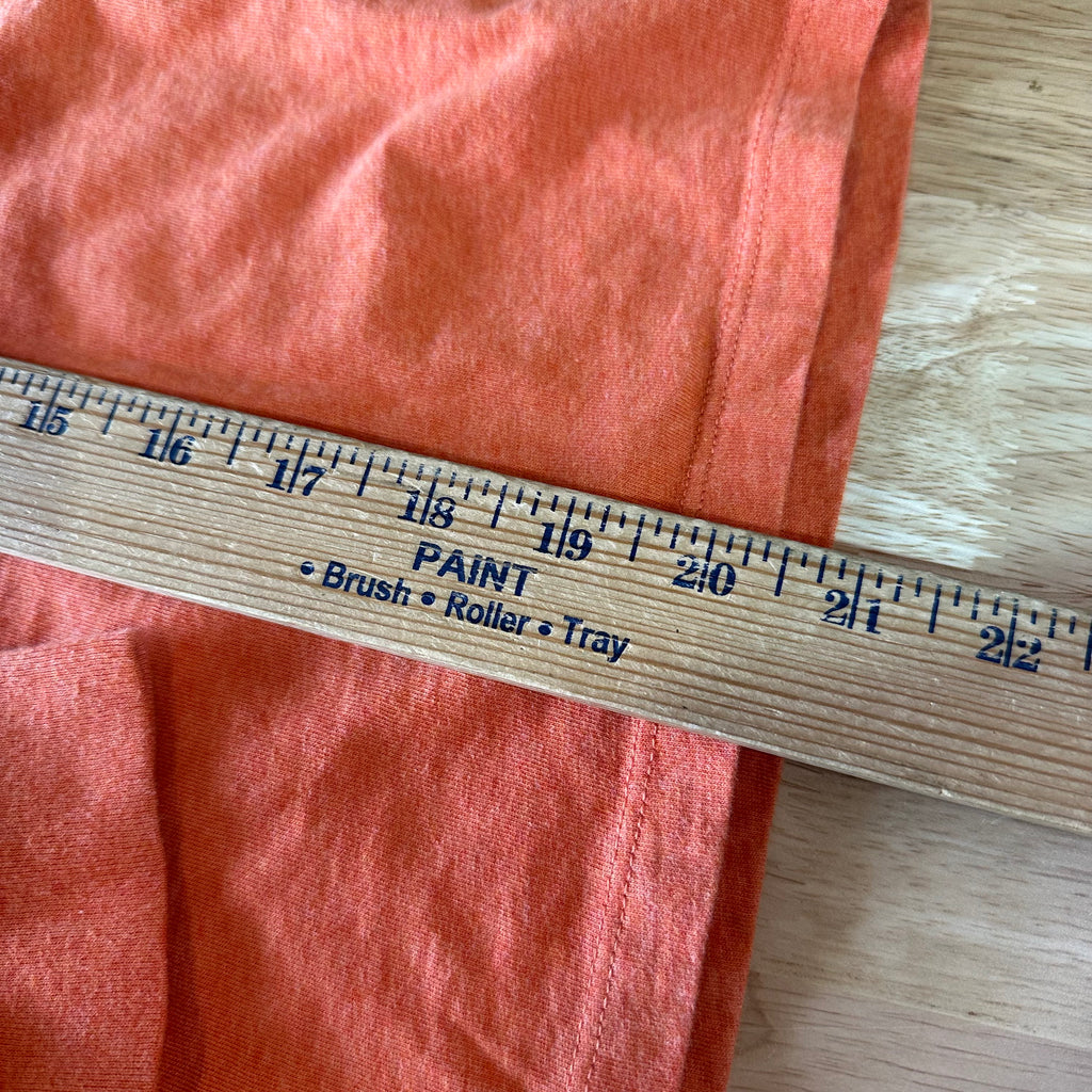 Vineyard Vines Boys Small 8-10 Logo Football Whale Long Sleeve T-shirt Orange