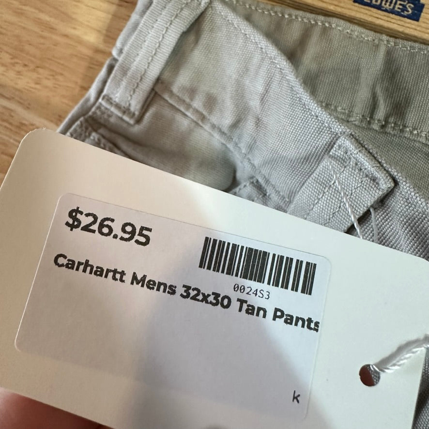 Carhartt Relaxed Fit Rugged Flex Pants Mens 32x30 Tan Workwear