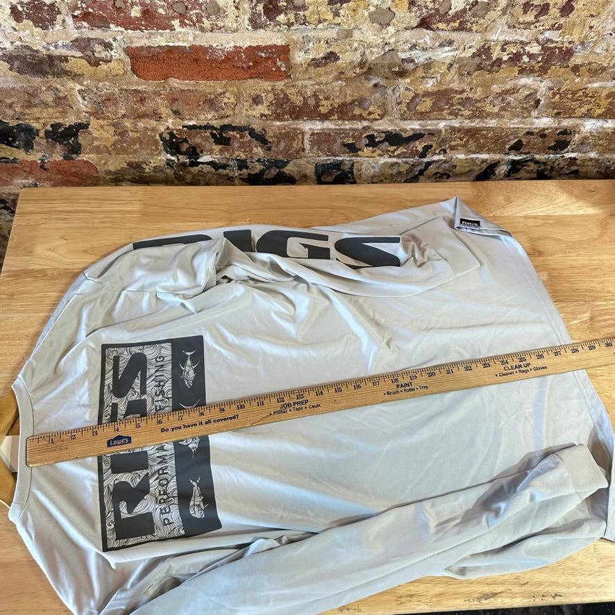Rigs Large Gray L/S Sun Shirt