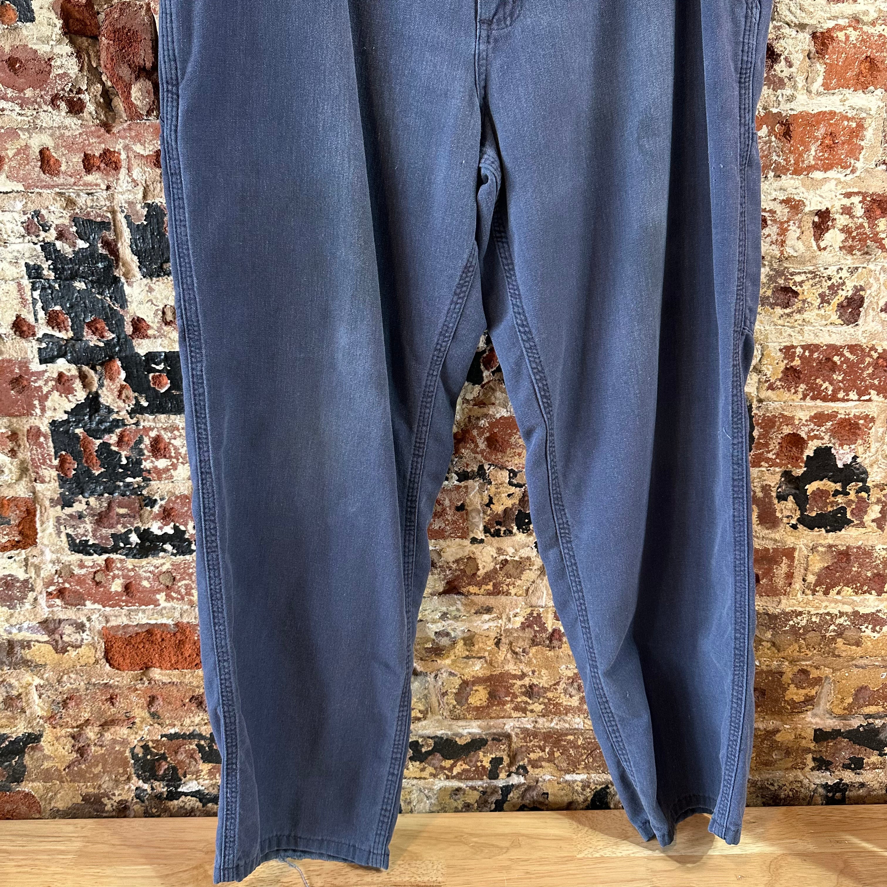 Carhartt Mens 36x30 Blue Pants