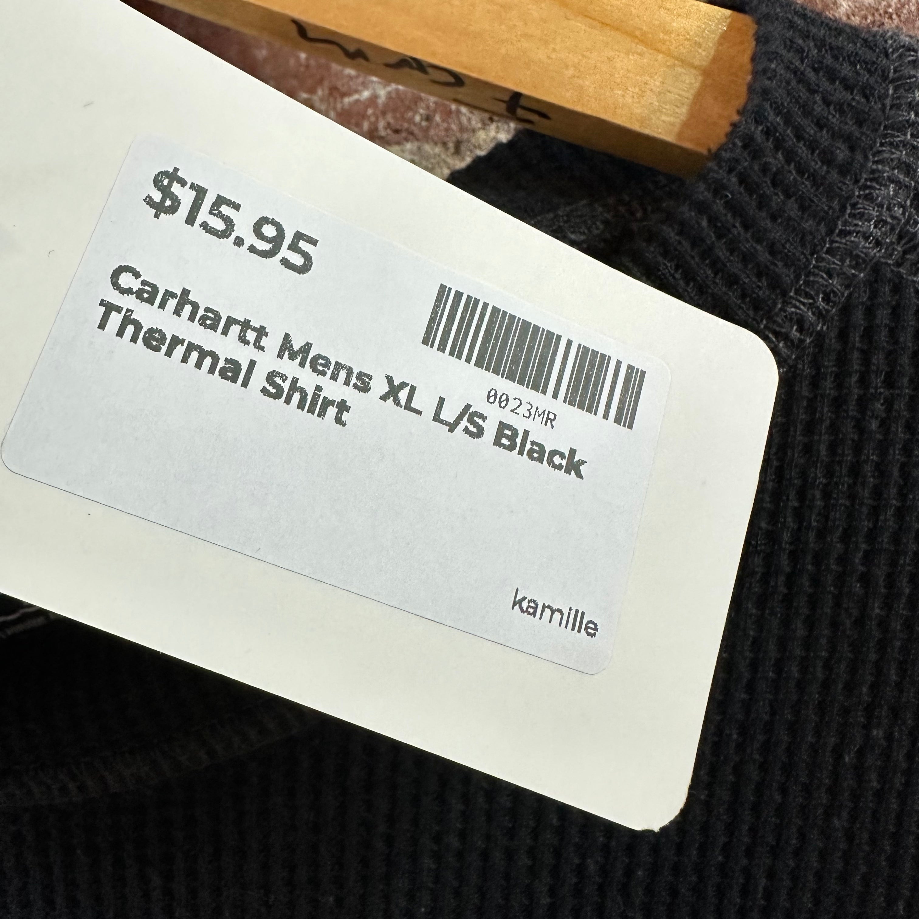 Carhartt Force Men's XL Long Sleeve T Shirt Black