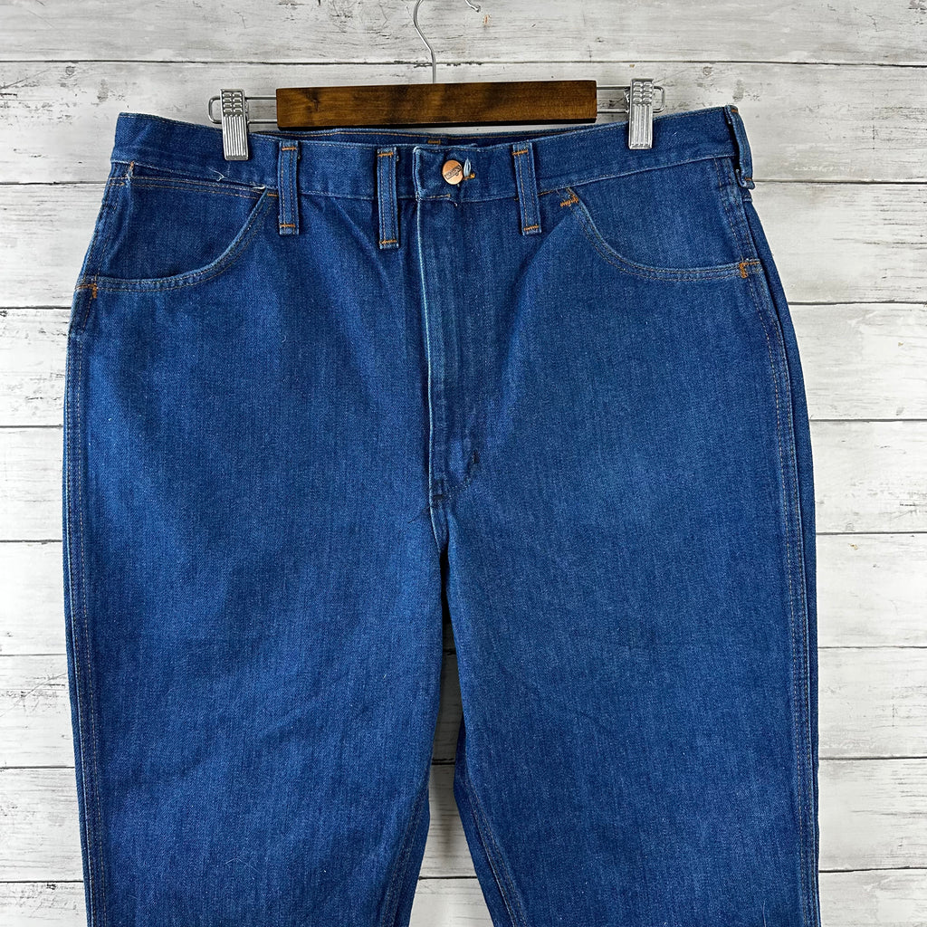 Vintage Wrangler Jeans 38x24.5 Blue western denim *hemmed