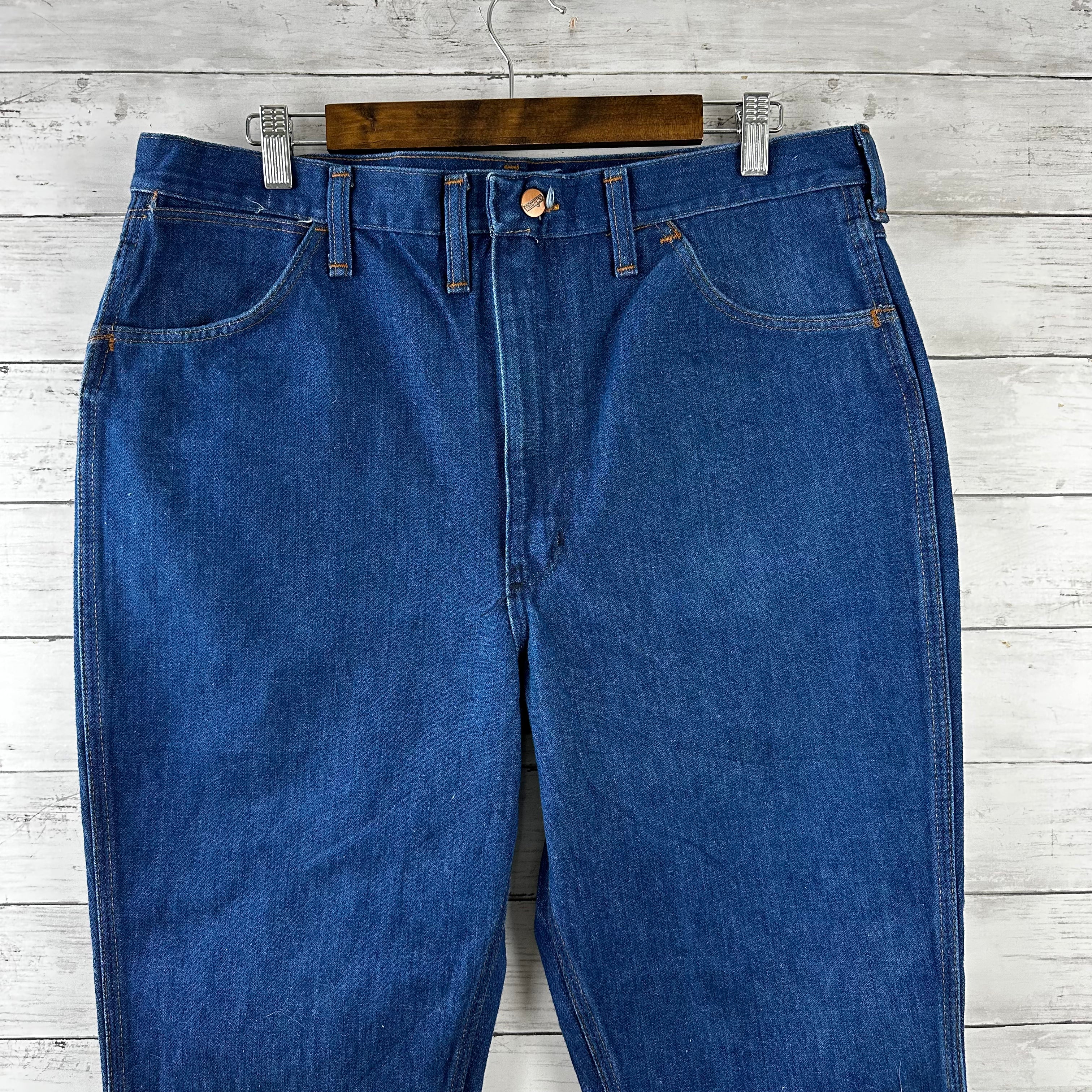 Vintage Wrangler Jeans 38x24.5 Blue western denim *hemmed