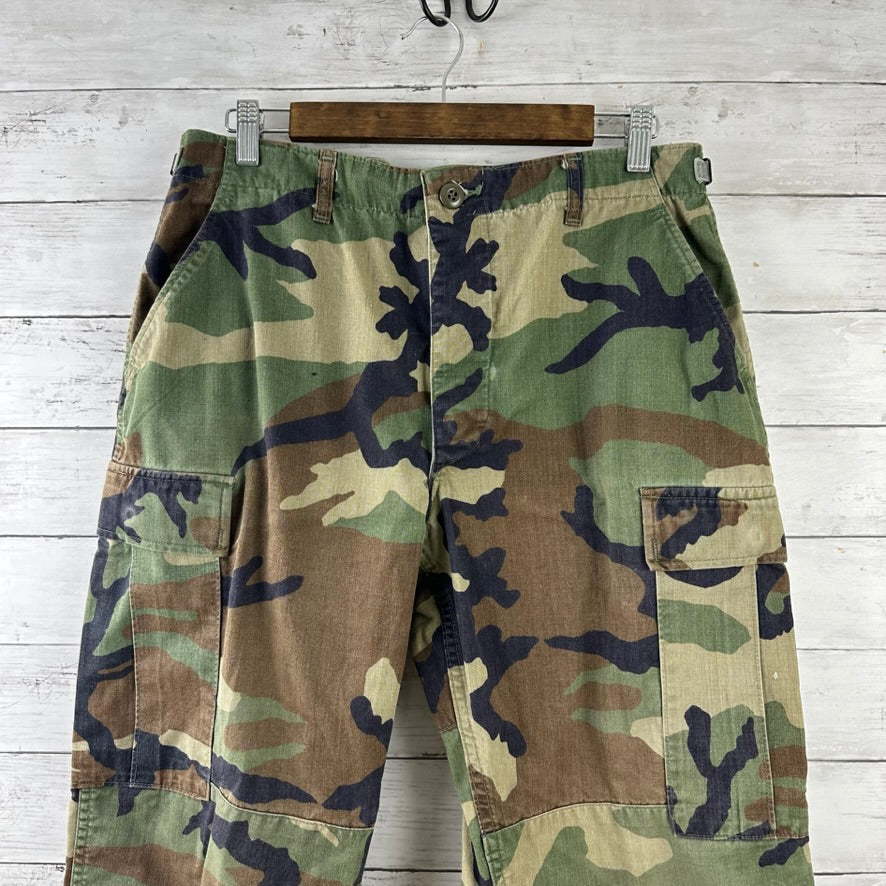 US Army cargo Pants Medium Reg Camo Combat Uniform Hot Weather Trousers 32x30"