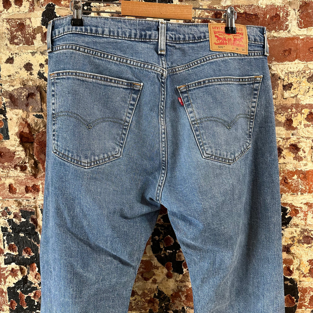 Levi's 505 Mens 36x30 Blue Jeans