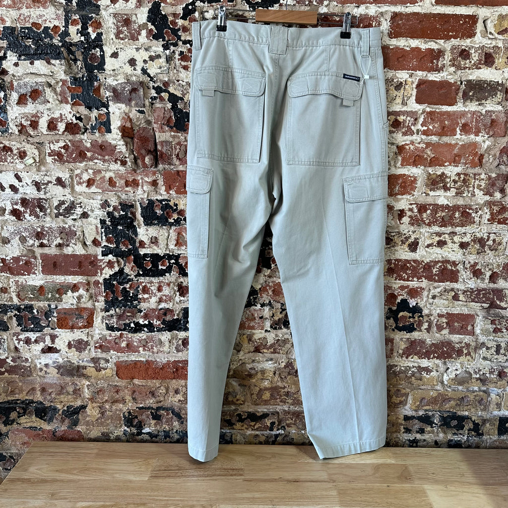 VINTAGE Quiksilver Cargo Pants Mens Straight Skater Surf Utility Men 34x30 Y2K