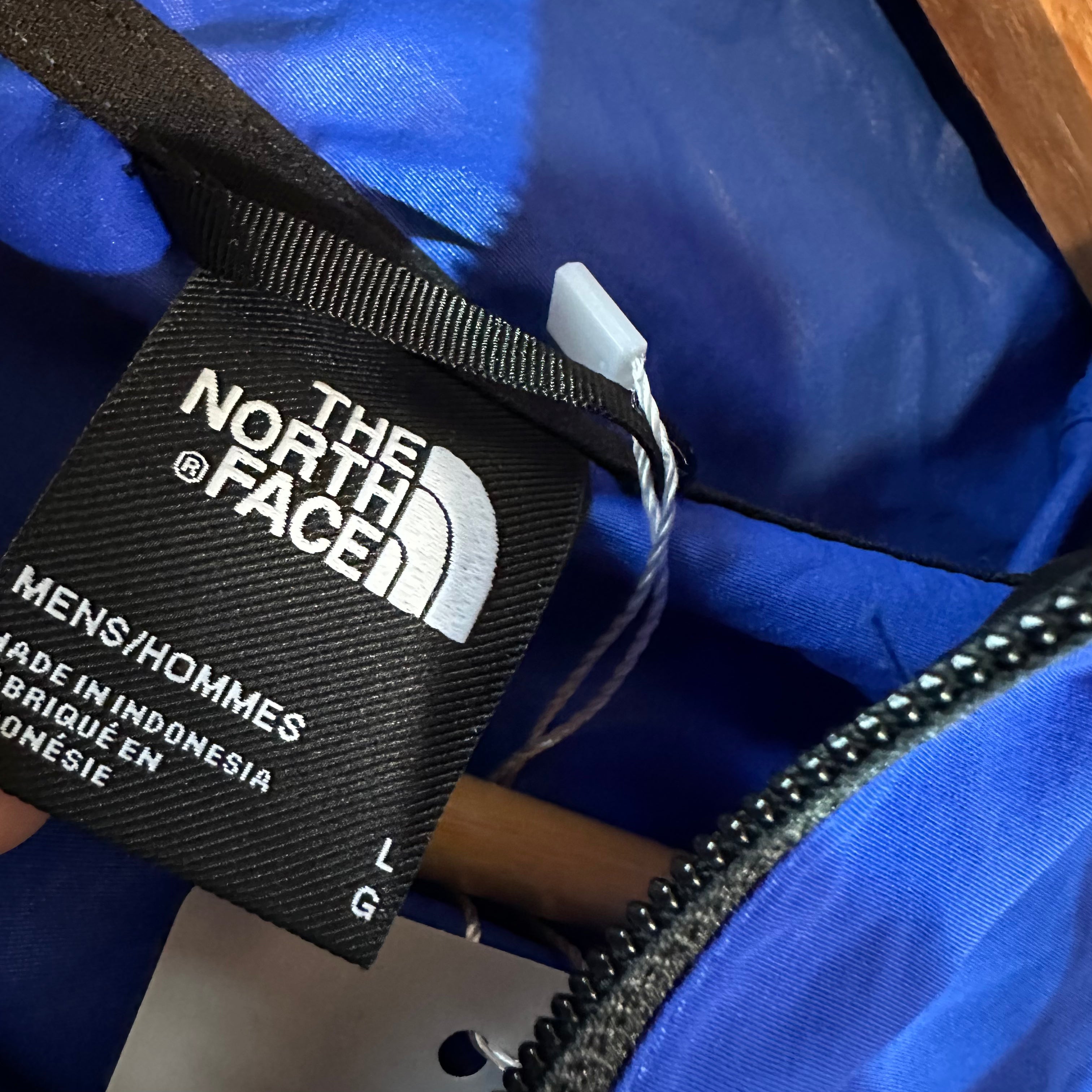 The North Face Jacket Mens Large Blue Windwall Outdoors Hiking Full Zip