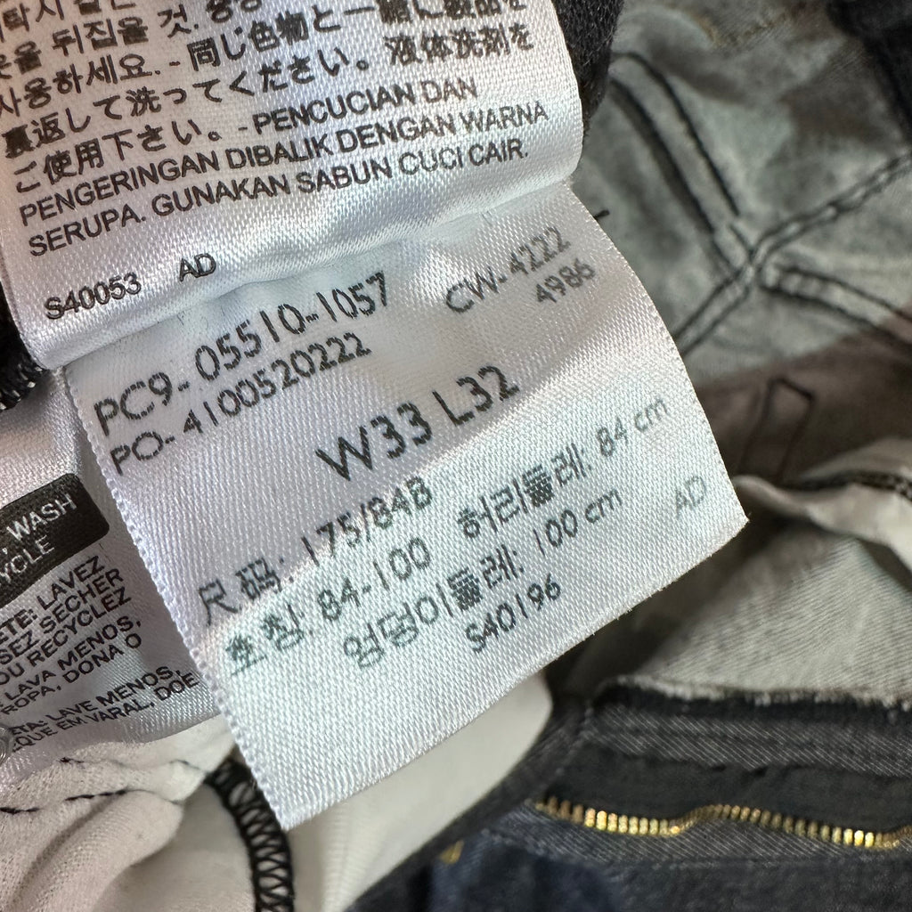 Levis 510 Mens 33x32 Black Jeans