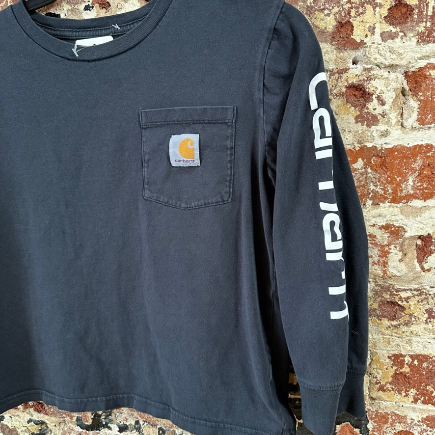 Carhartt Long Sleeve Black T-Shirt Boys Small
