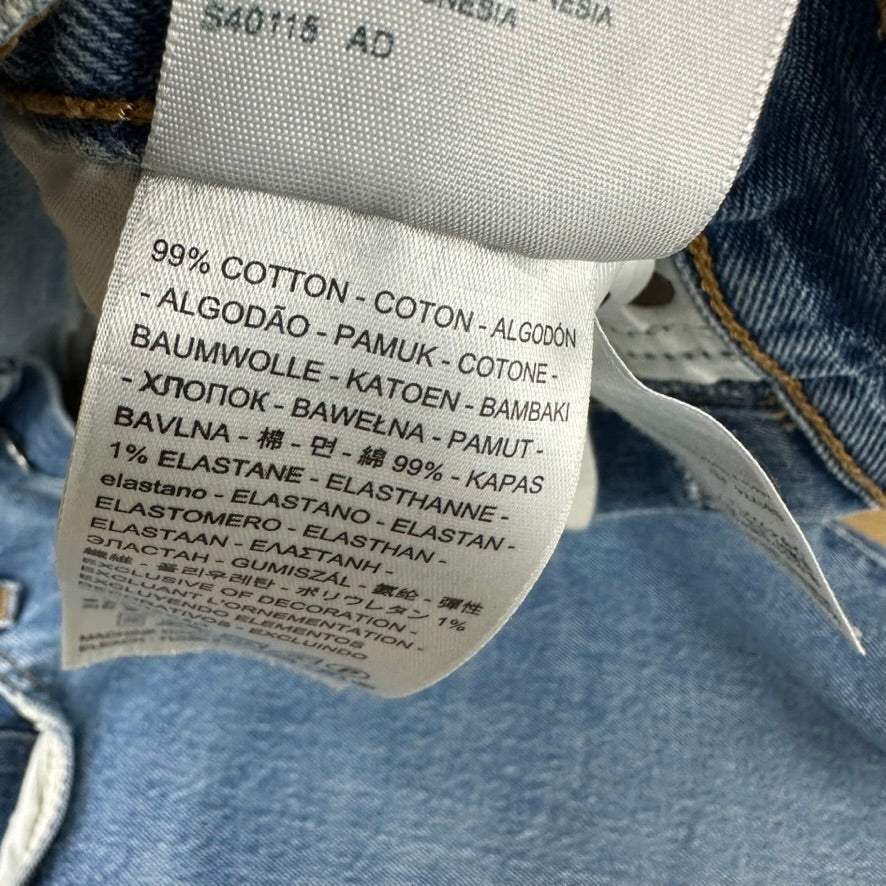 Levi's Cut Off Denim Blue Jean Shorts Womens 28 Distressed - 28x6"