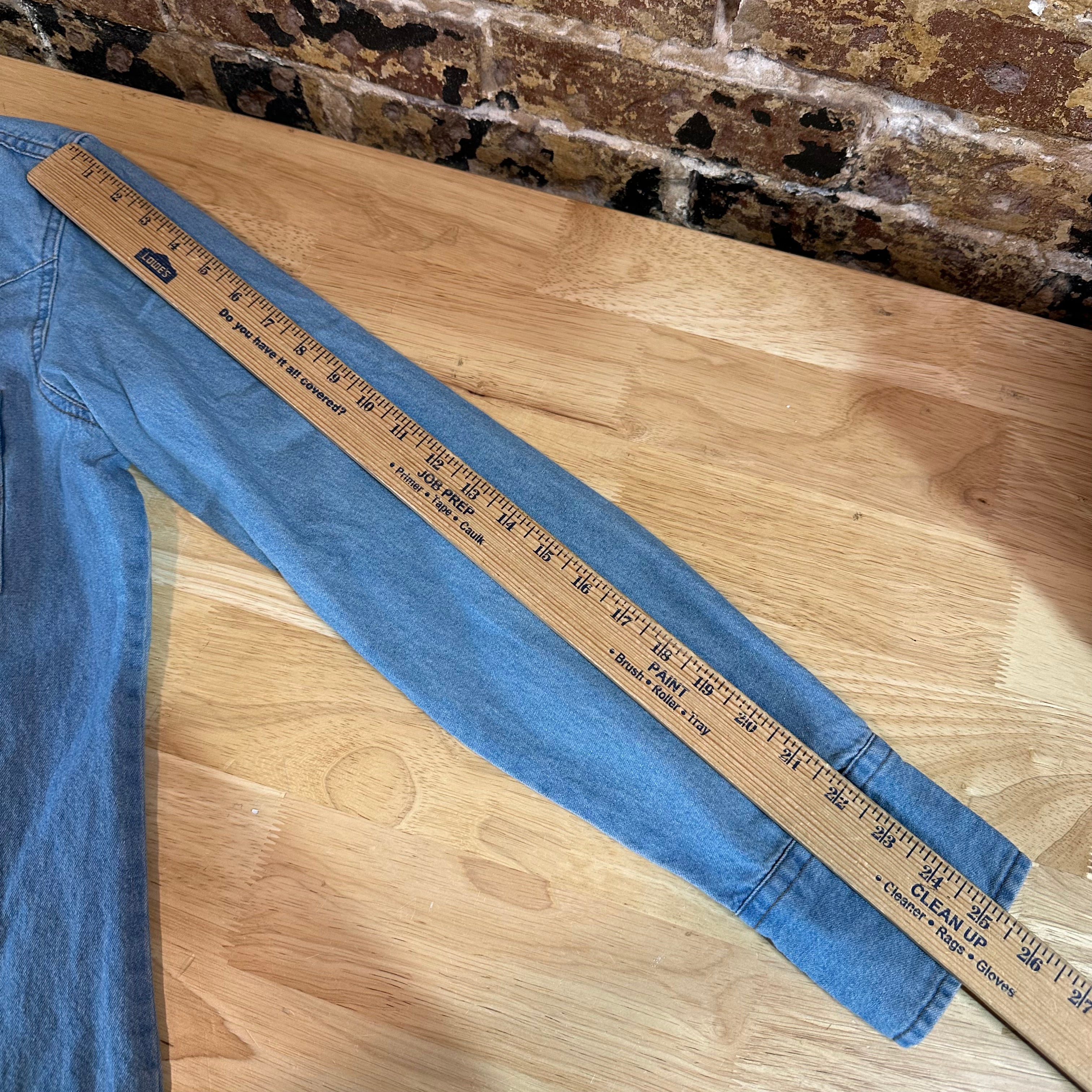 Wrangler Men's Small Blue Western Jean Shirt