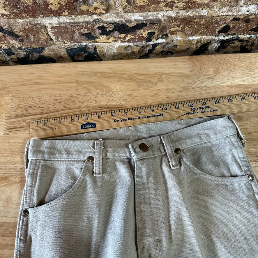 Vintage Wrangler Mens 30x32 Tan Jeans