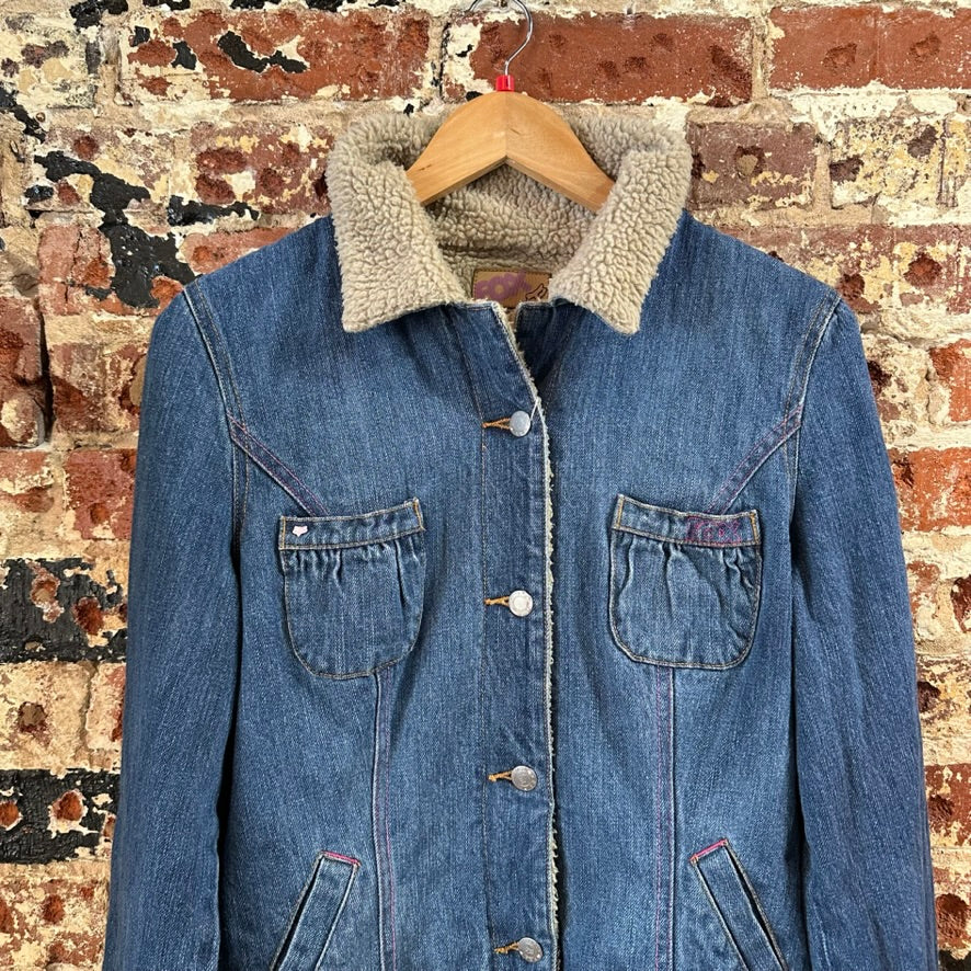 VTG Fox Racing Jean Jacket Womens Large