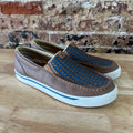 Twisted X Casual Shoes Mens Driving Mocs 13 Checker Brown Blue