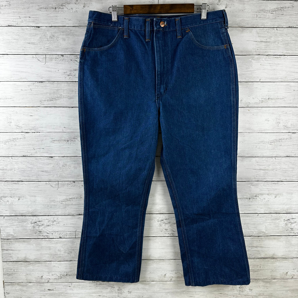 Vintage Wrangler Jeans 38x24.5 Blue western denim *hemmed