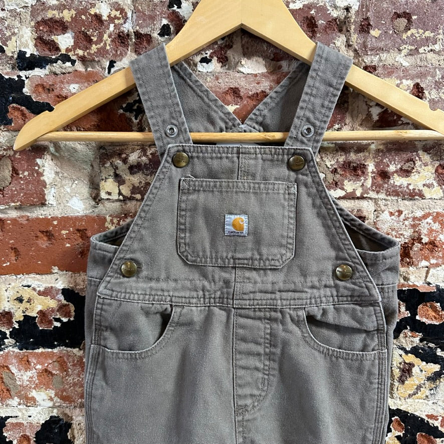 Carhartt Overalls Canvas Brown toddler boys Size 24M Bibs