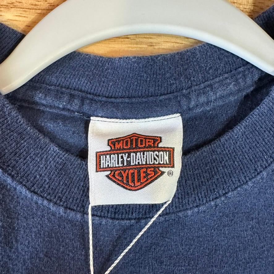 Harley Davidson Short Sleeve Boys Large Blue T-shirt