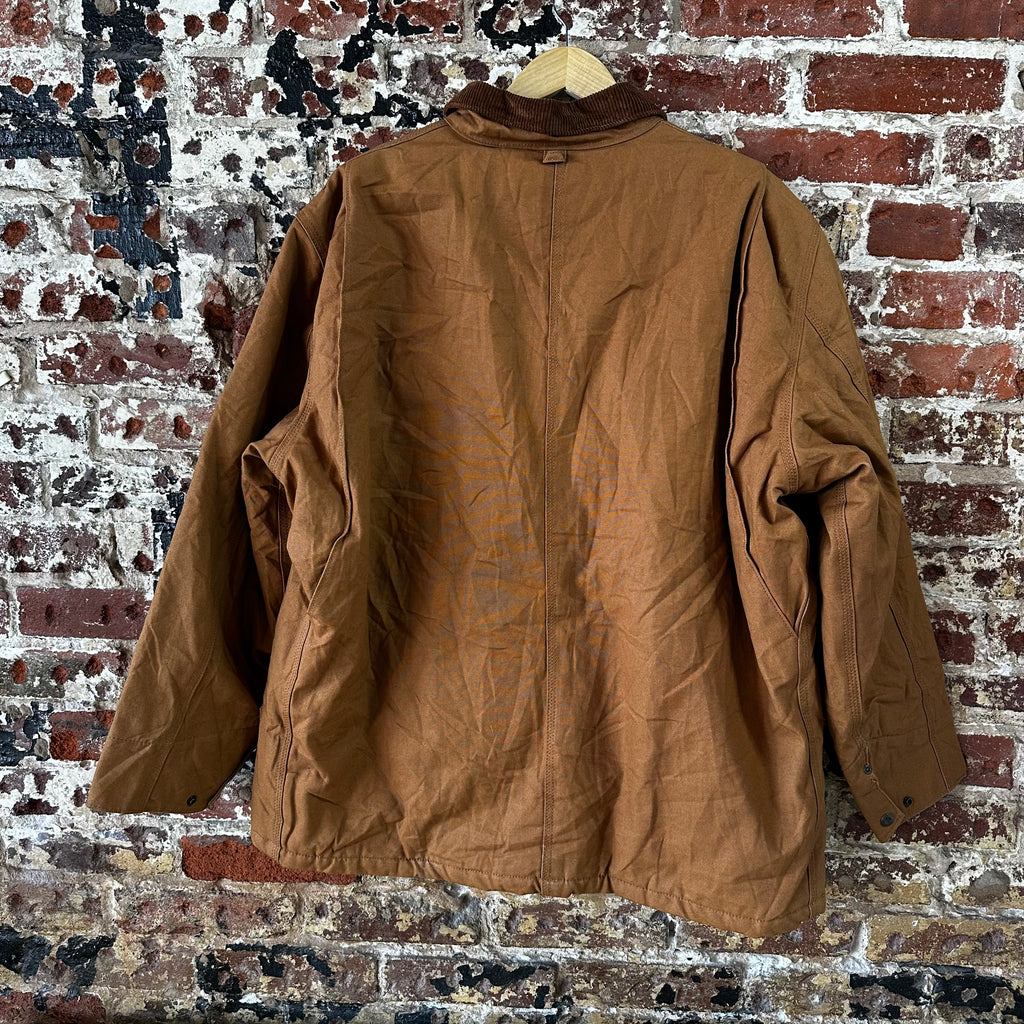 Big Smith Jacket Workwear Full Zip Men’s Sz XL Brown Canvas Heavy Insulated