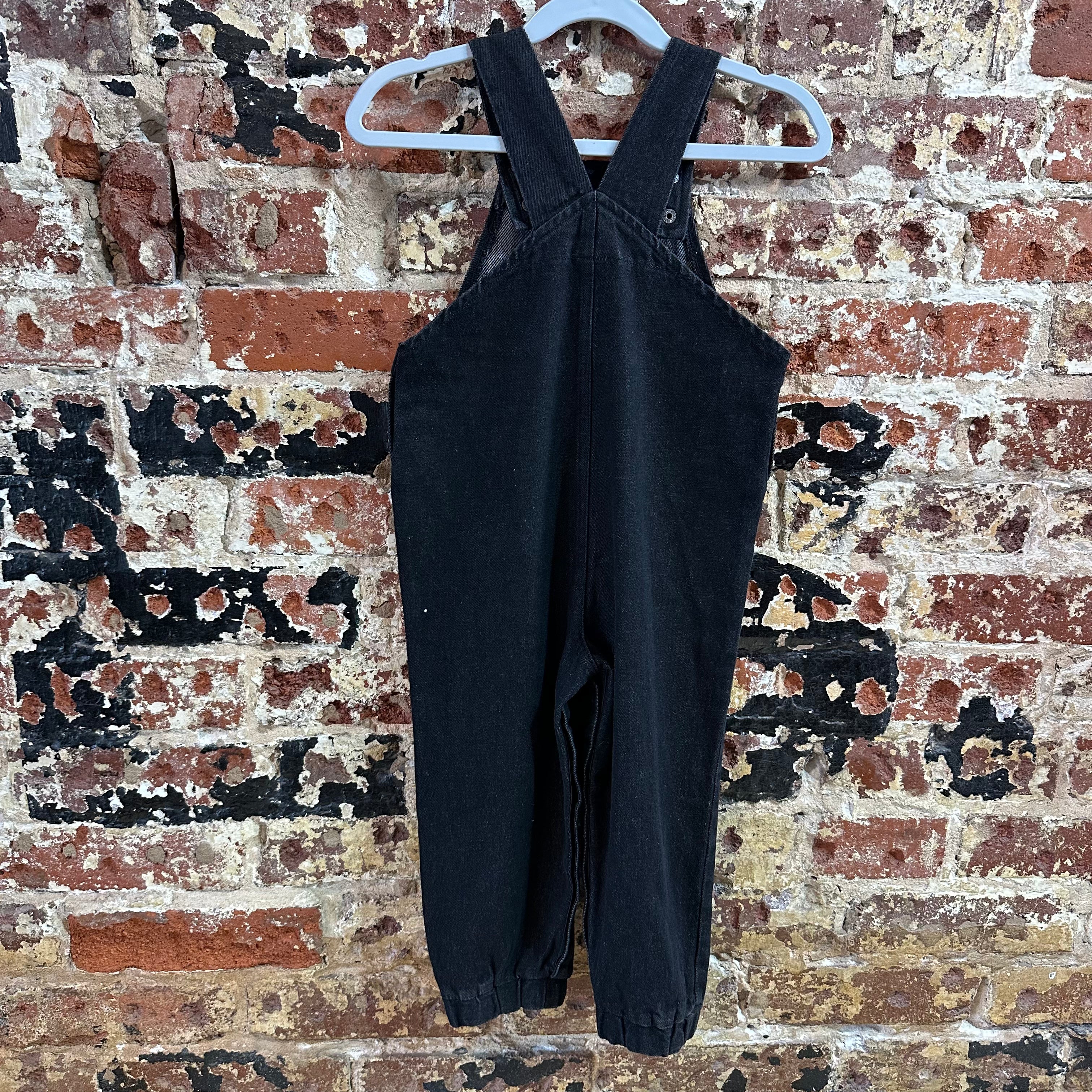 Harley Davidson Overalls Canvas Black toddler boys Size 18-24M Bibs