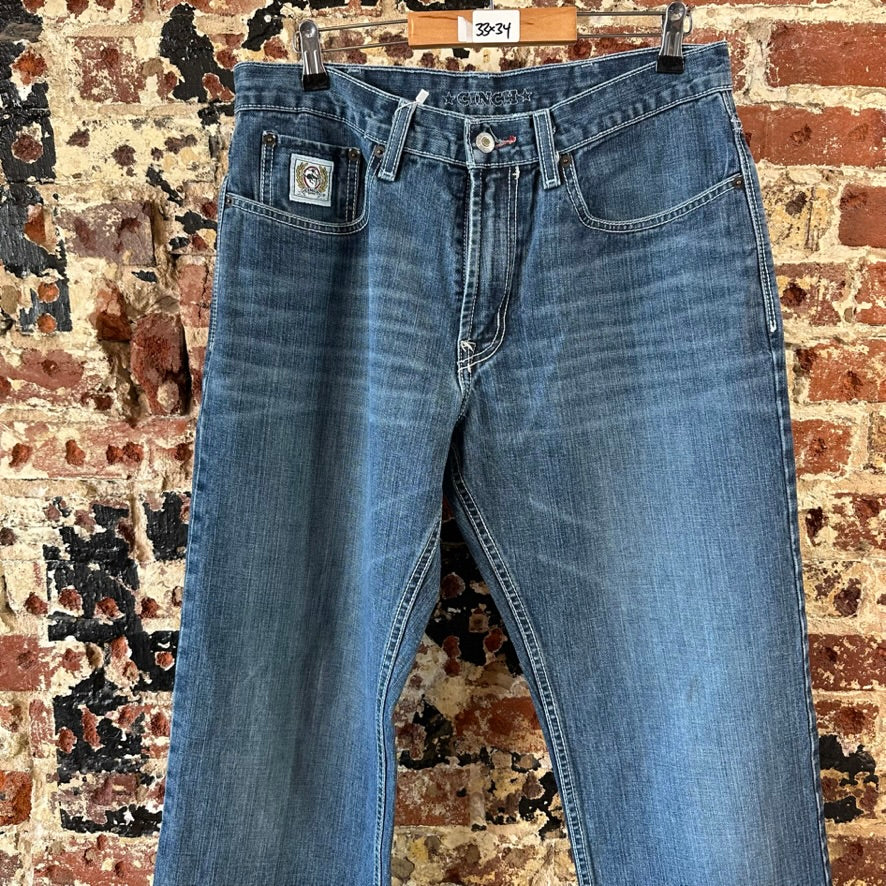 Cinch Mens 33x34 White Label Jeans