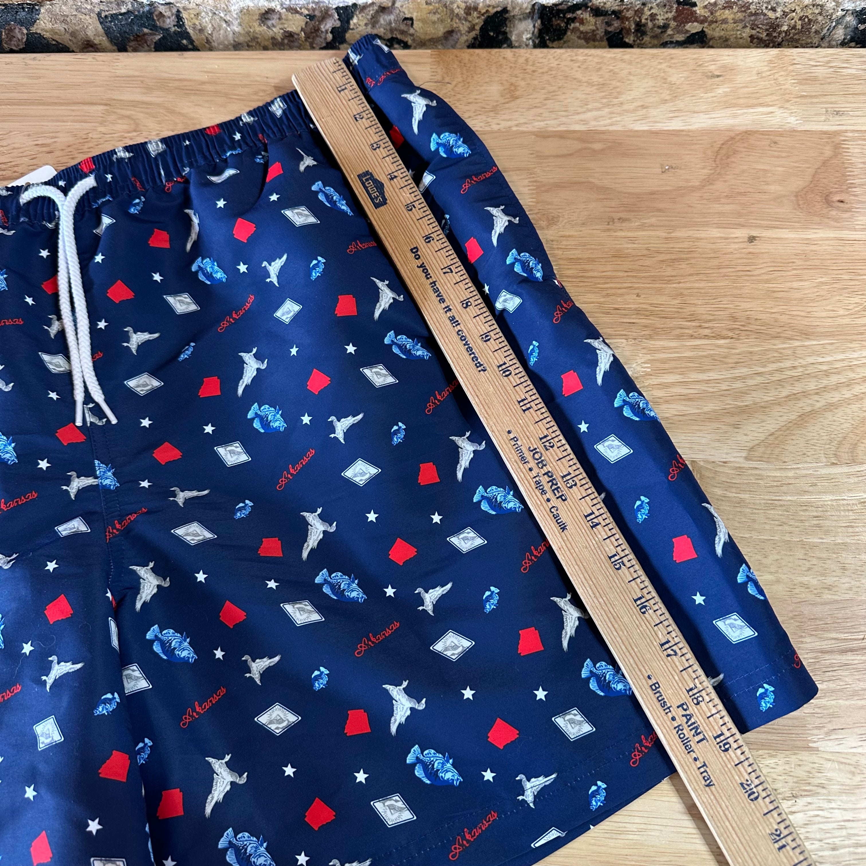 Magellan Mens 2XL Blue Arkansas Shorts