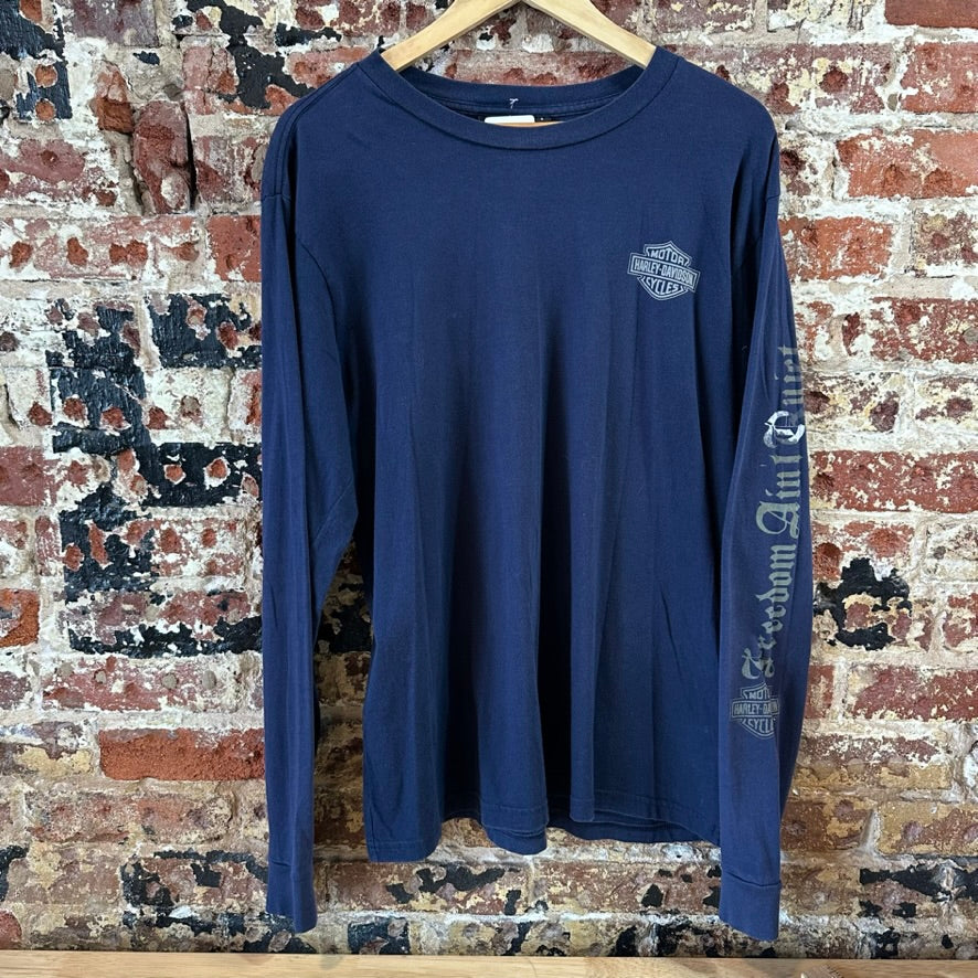 Harley Davidson T Shirt Mens Large Long Sleeve