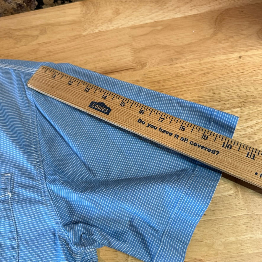 North Face Mens Medium Blue S/S Button Shirt