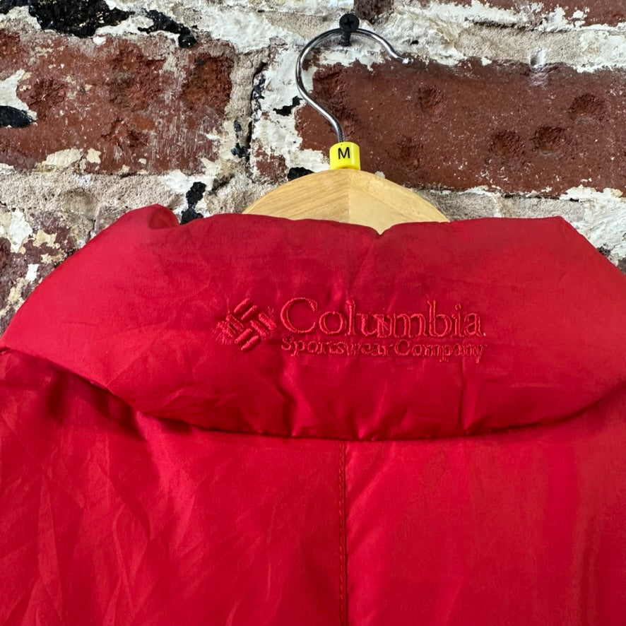 Columbia Vest Womens Medium Down Puffer Sleeveless Casual Zip Pockets Outdoors