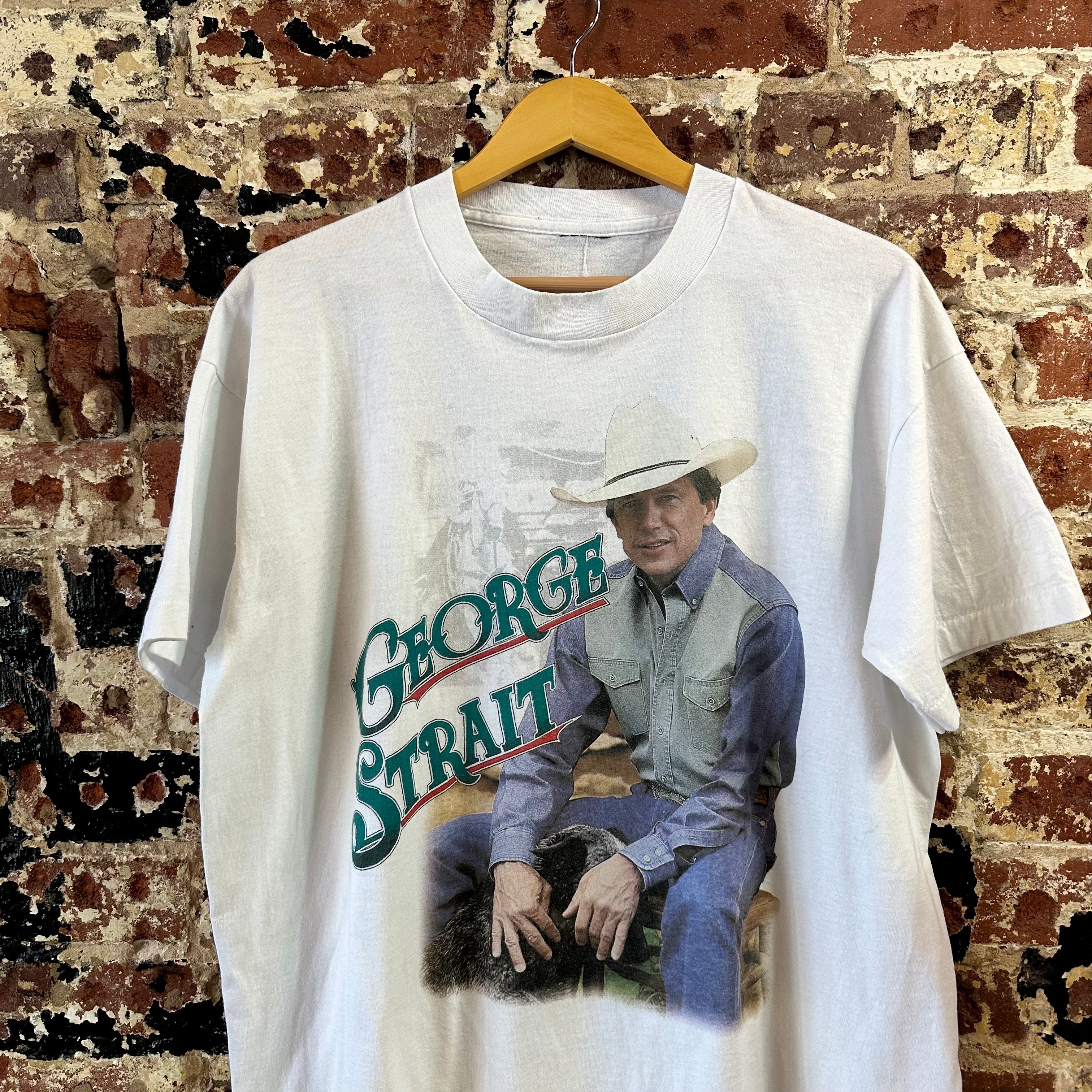 VTG George Strait S/S White T-Shirt