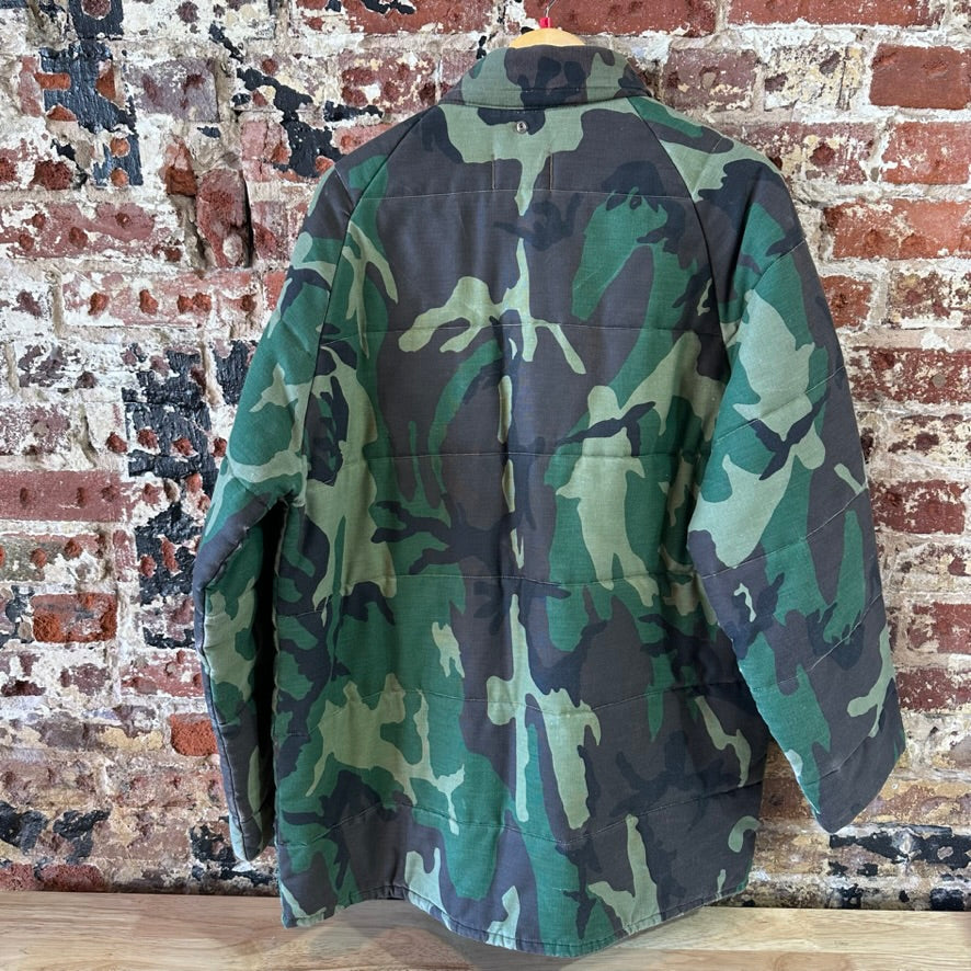 Vintage Bike Men Large Insulated Camo Hunting Jacket USA full zip