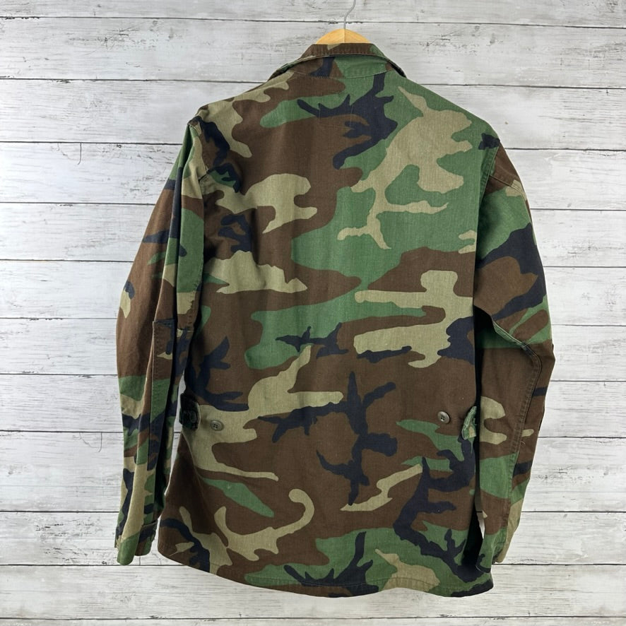 US Army Jacket Mens Medium Regular Woodland Combat Coat Shirt