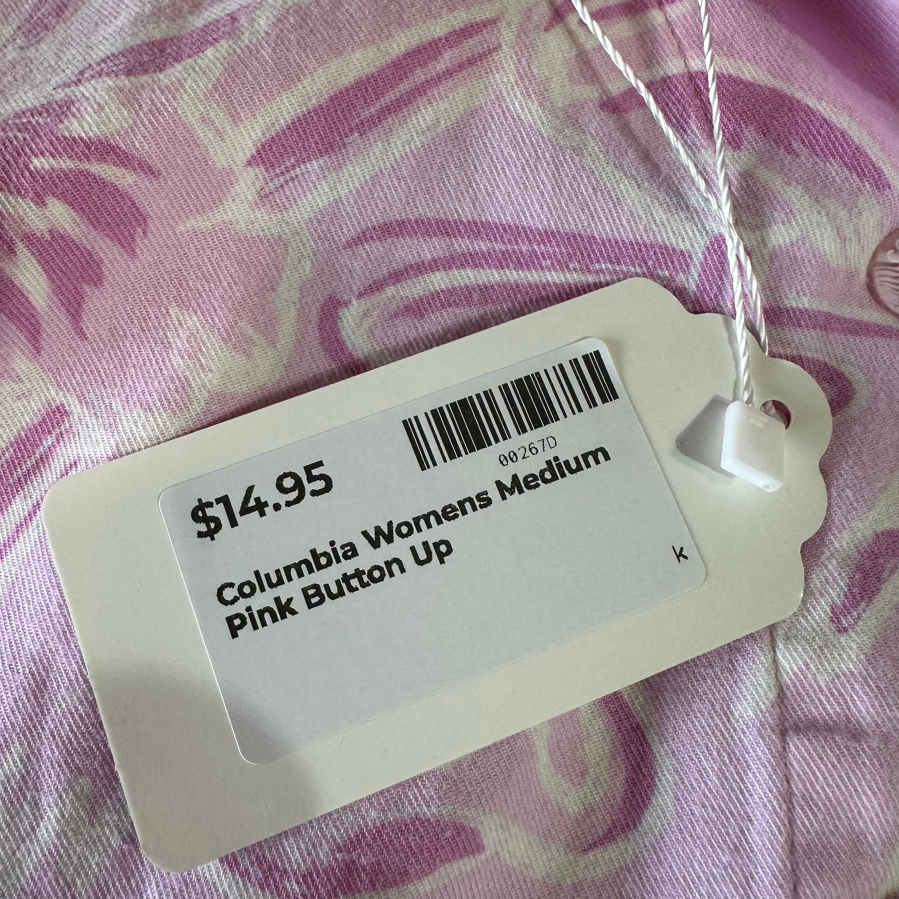 Columbia Womens Medium Button Up Shirt