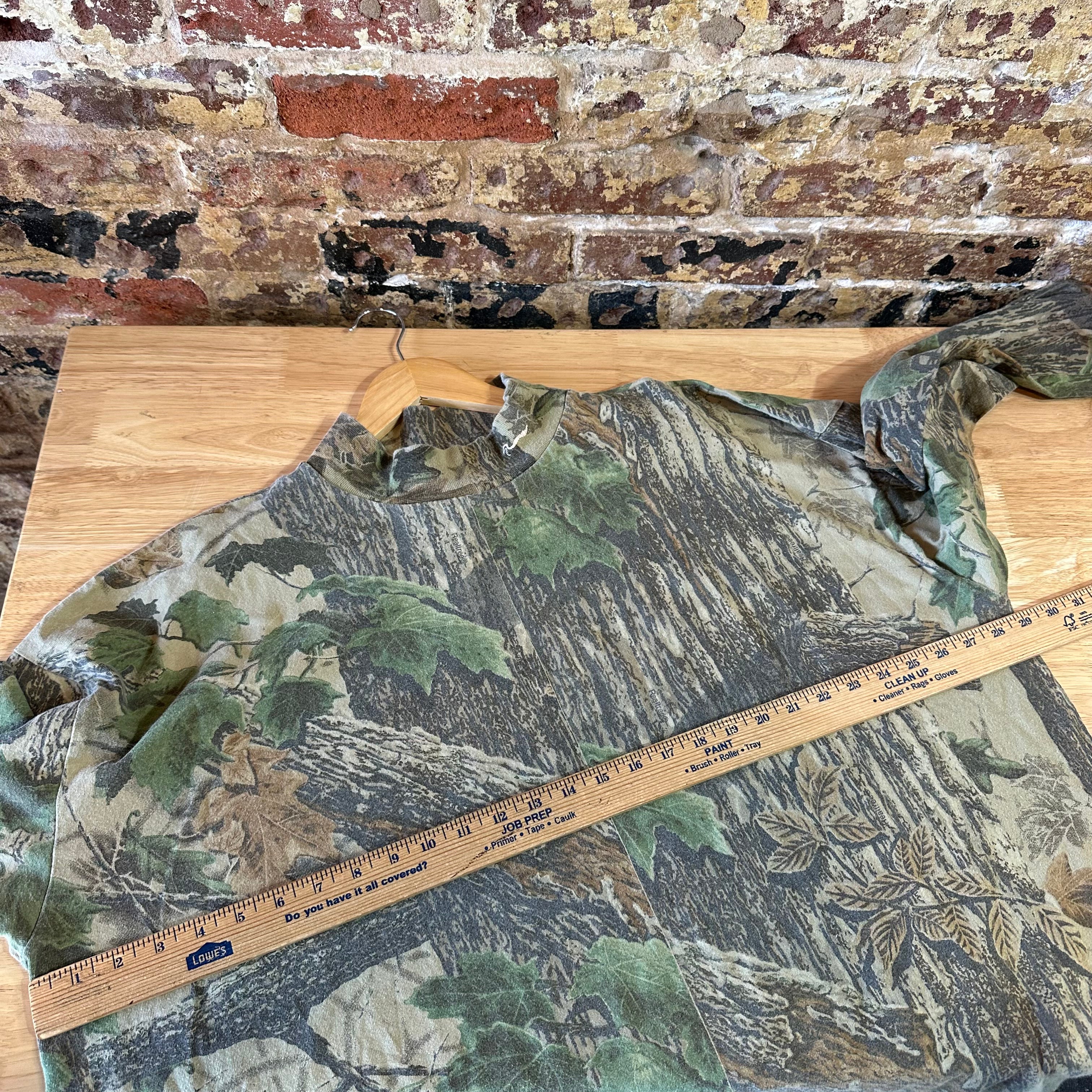 VTG Duxbak Mens 3XL Long Sleeve Camo T-Shirt