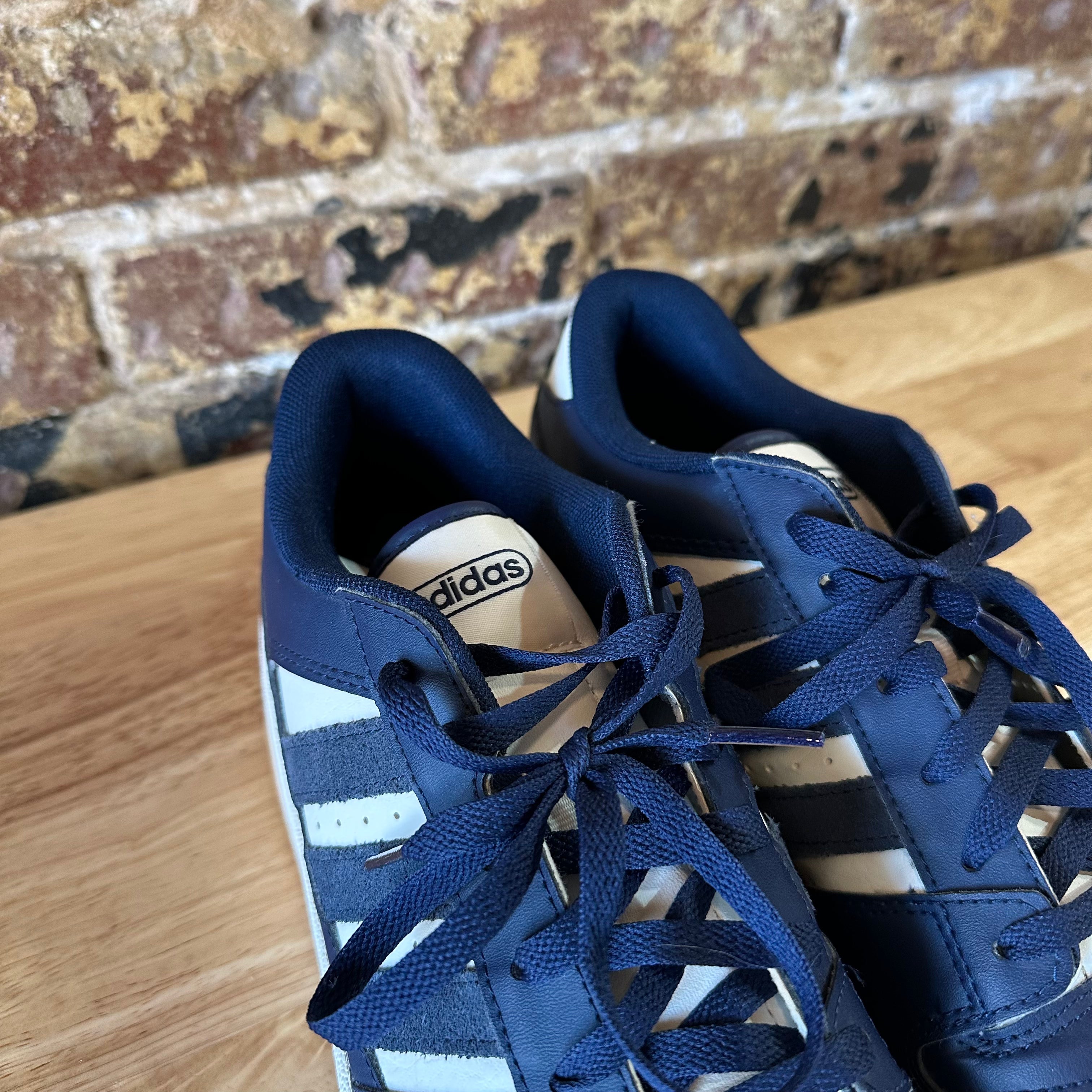 Adidas Break Start Low Sneakers Mens Size 11.5 IH7965 Navy Blue Lace Up Shoes