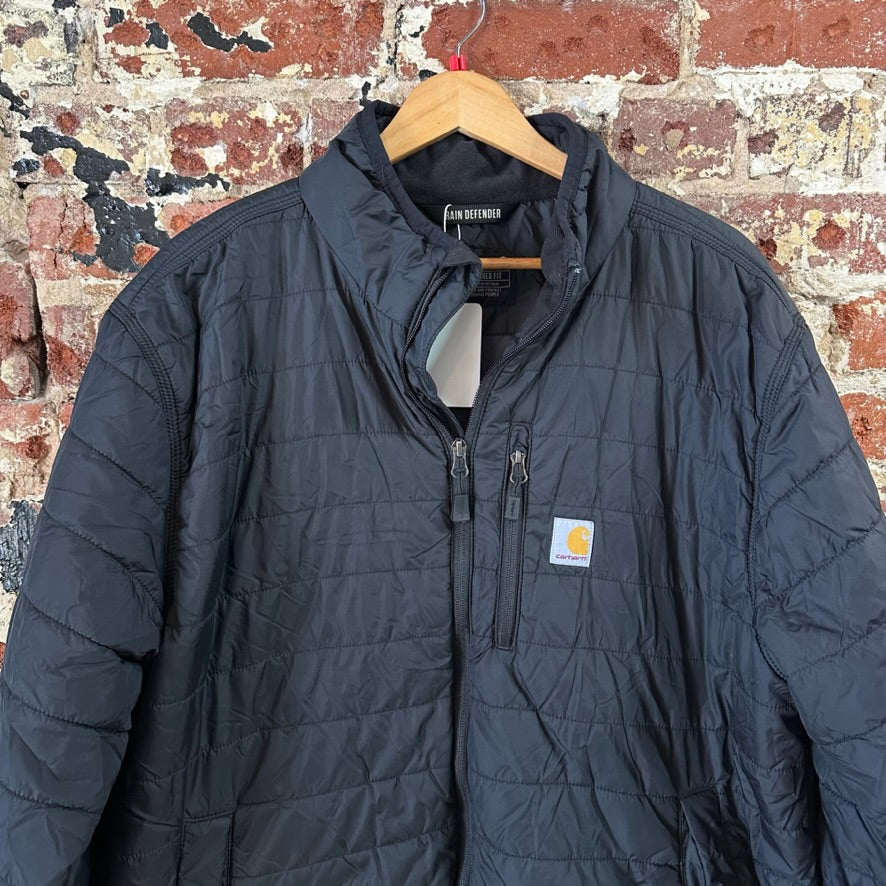 Carhartt Black Rain Defender Jacket Mens Large