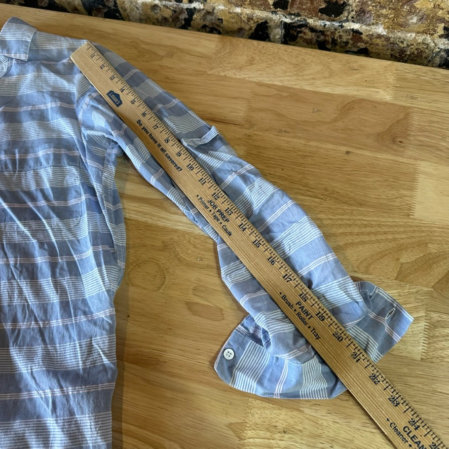 Columbia Womens XS Long Sleeve Casual Shirt Button Up Blue White