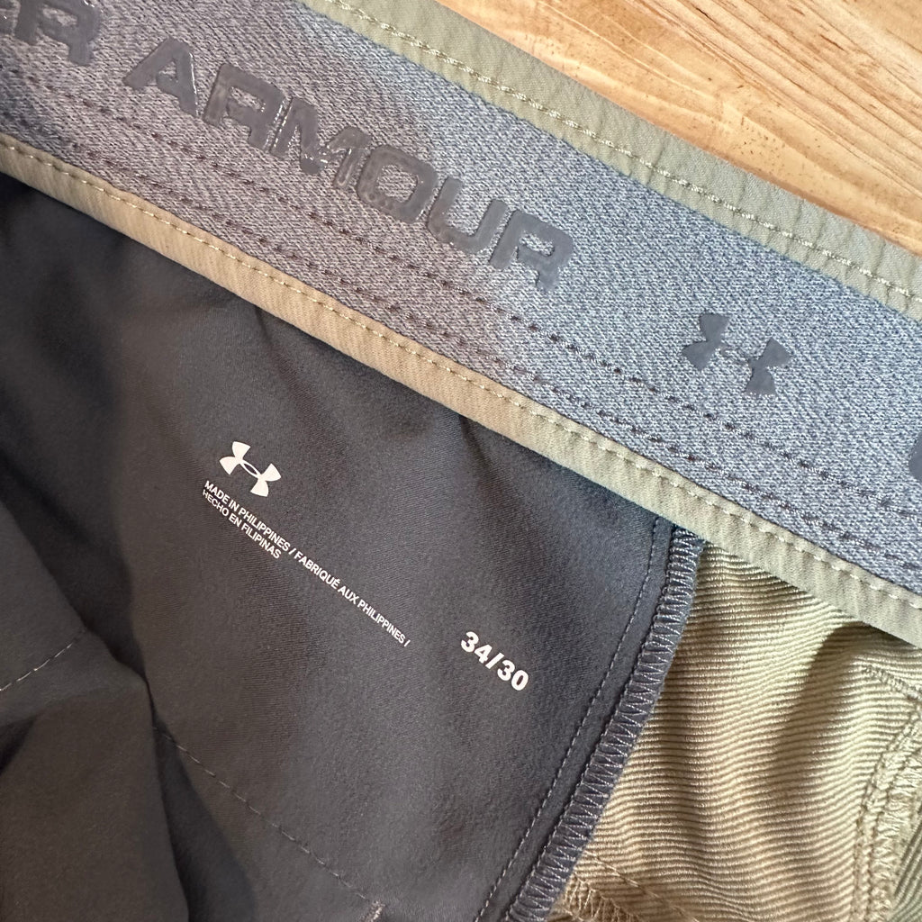Under Armour Mens 34x30 Tan Pants
