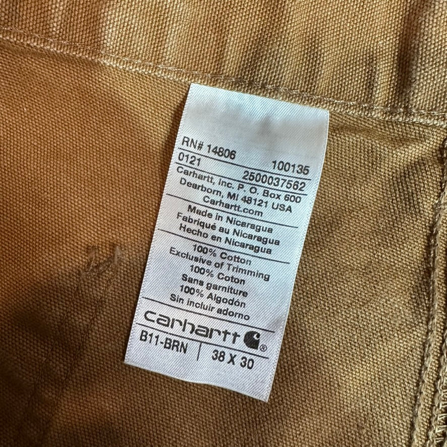 Carhartt B11 BRN Mens 38x30 Pants