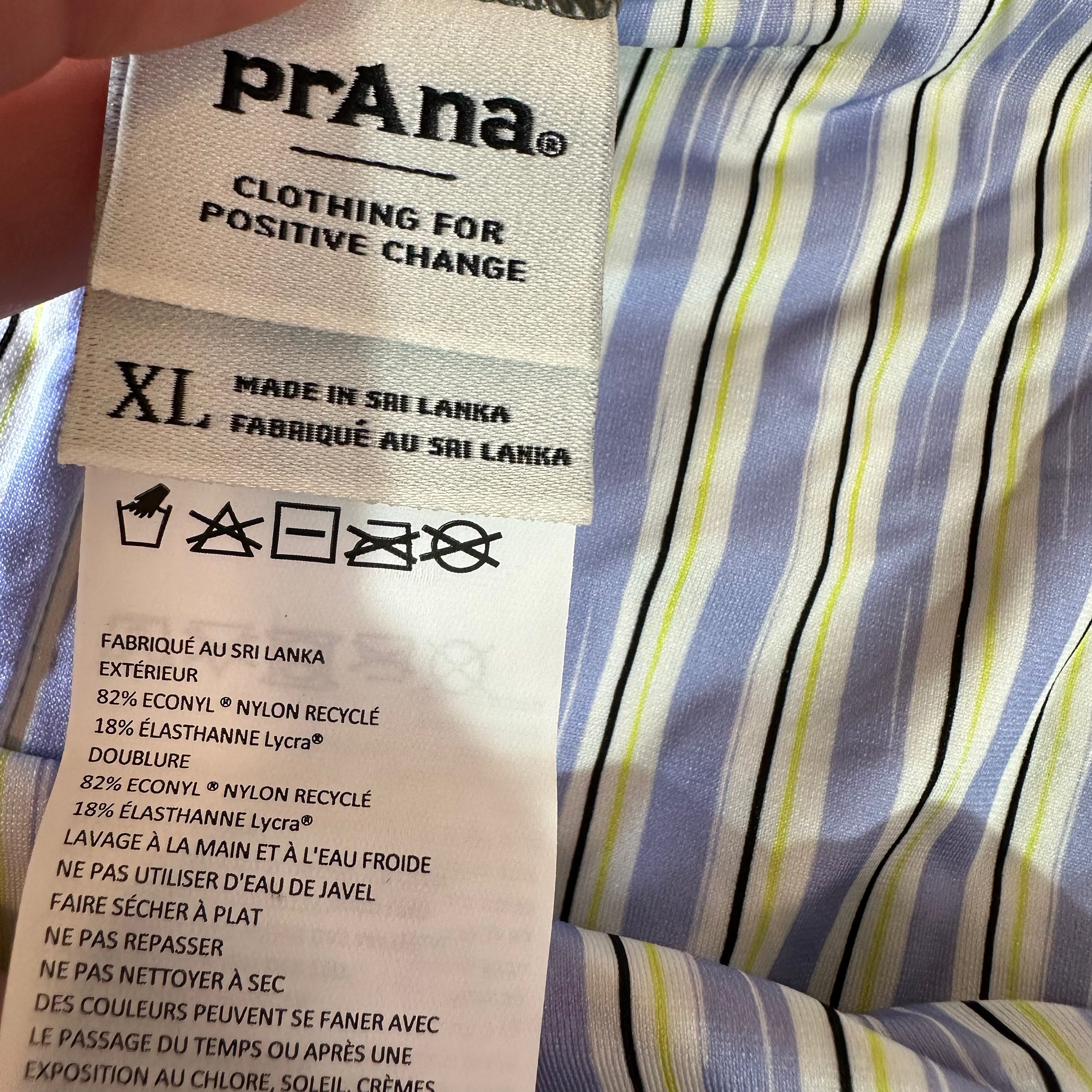 Prana Bottom Bikini Women's XL Reversible Quick Dry New Purple Gray