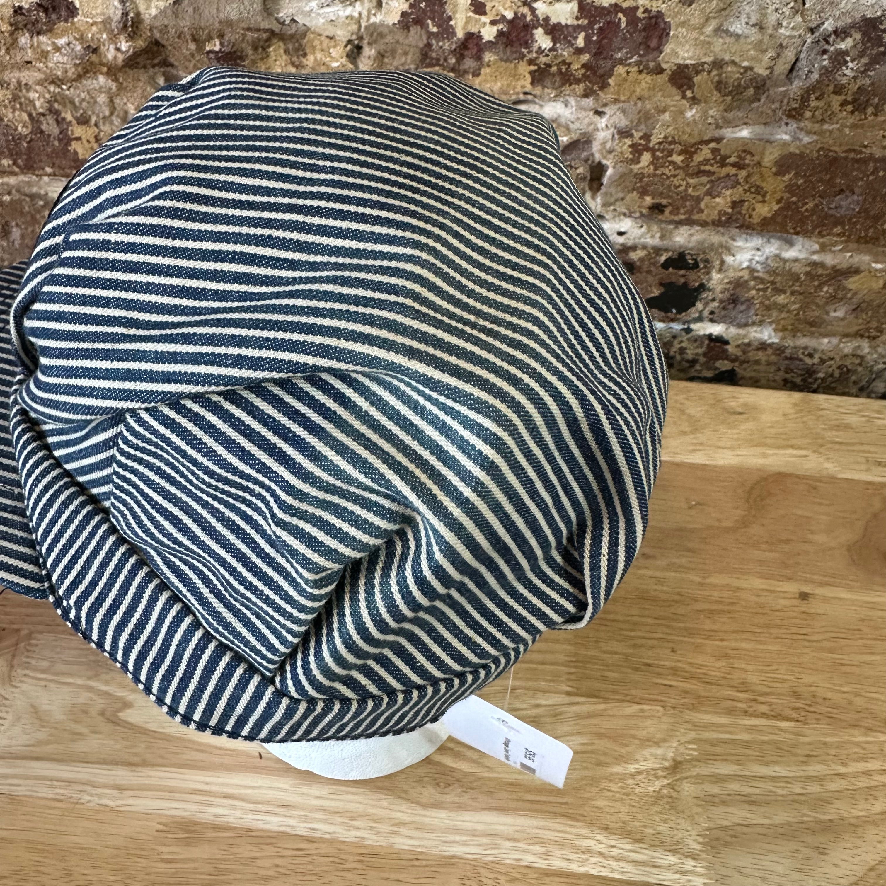 Vintage Classic LIONEL TRAINS HICKORY-STRIPED ENGINEER'S HAT Adult Size