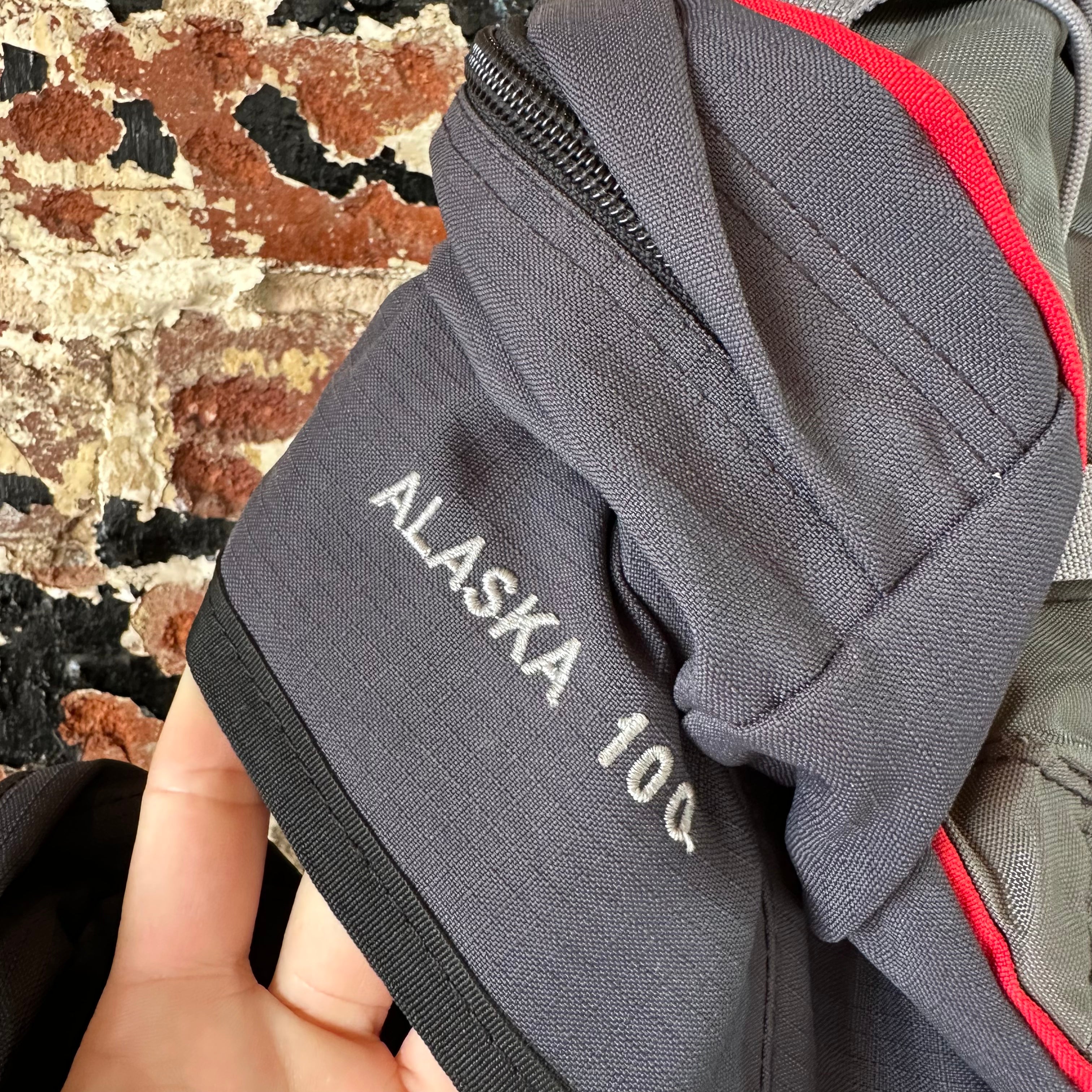 Jansport Alaska 100 Hiking Camping Vintage Backpack Black Red Large