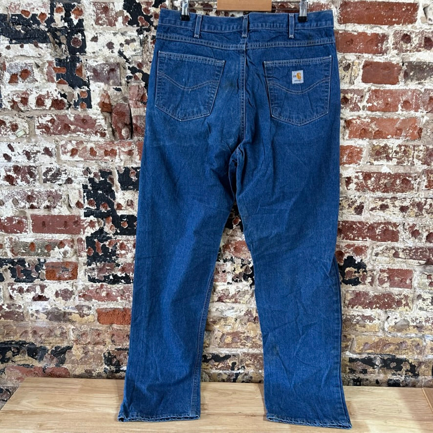 Carhartt FRB100 Blue Jeans Mens 36x36 FR Flame Resistant Denim