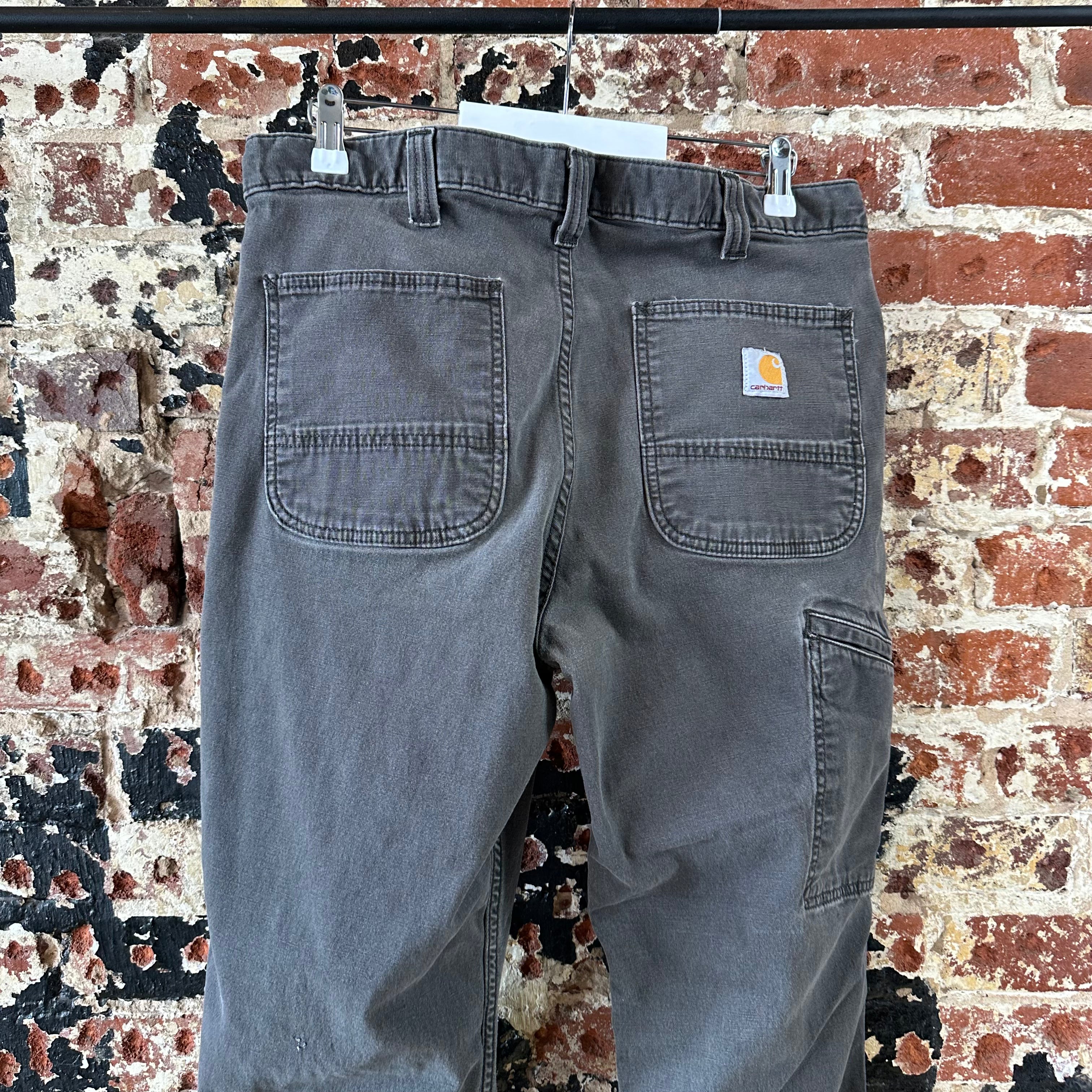 Carhartt Mens 34x30 Gray Pants